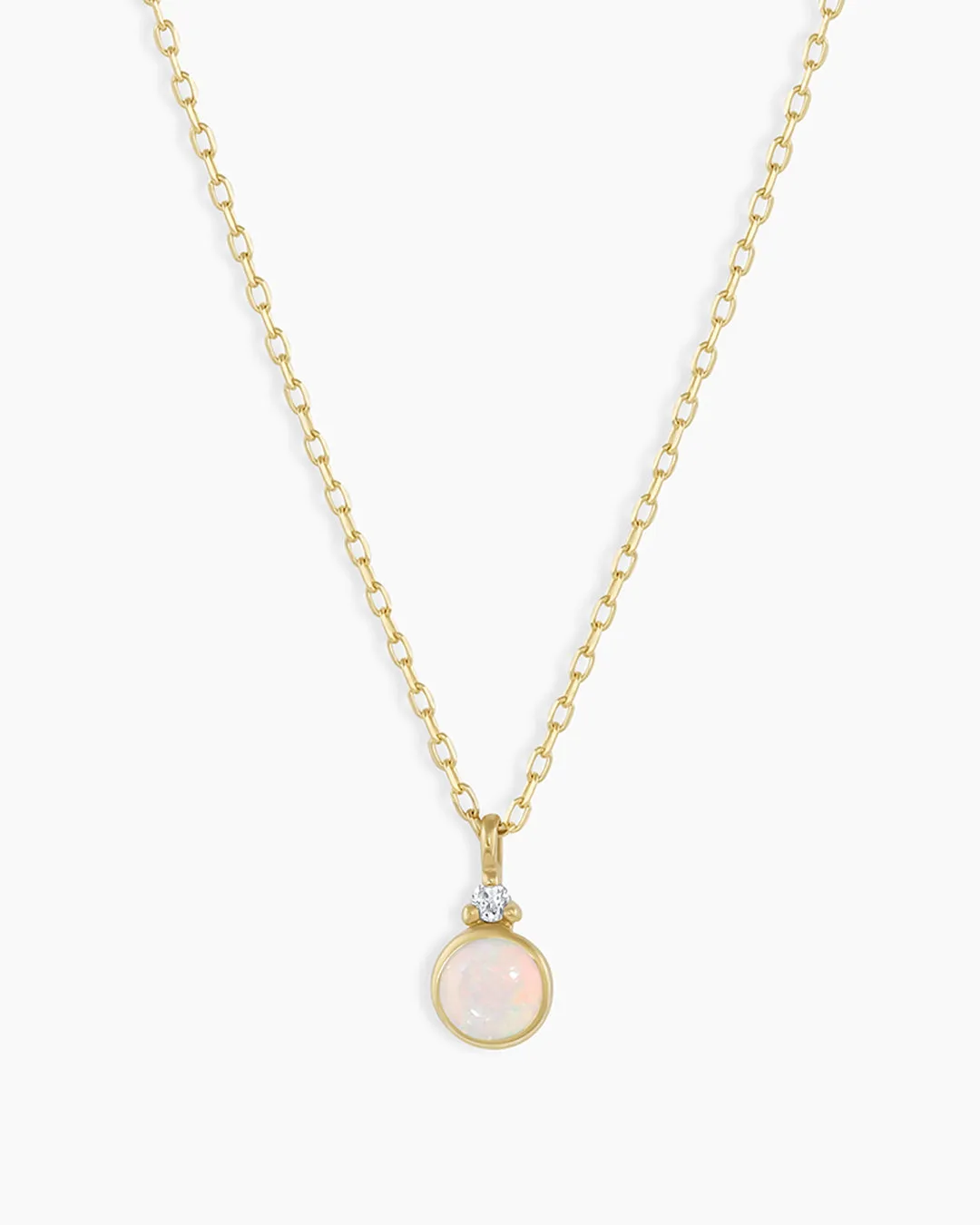 14k Gold Birthstone Necklace