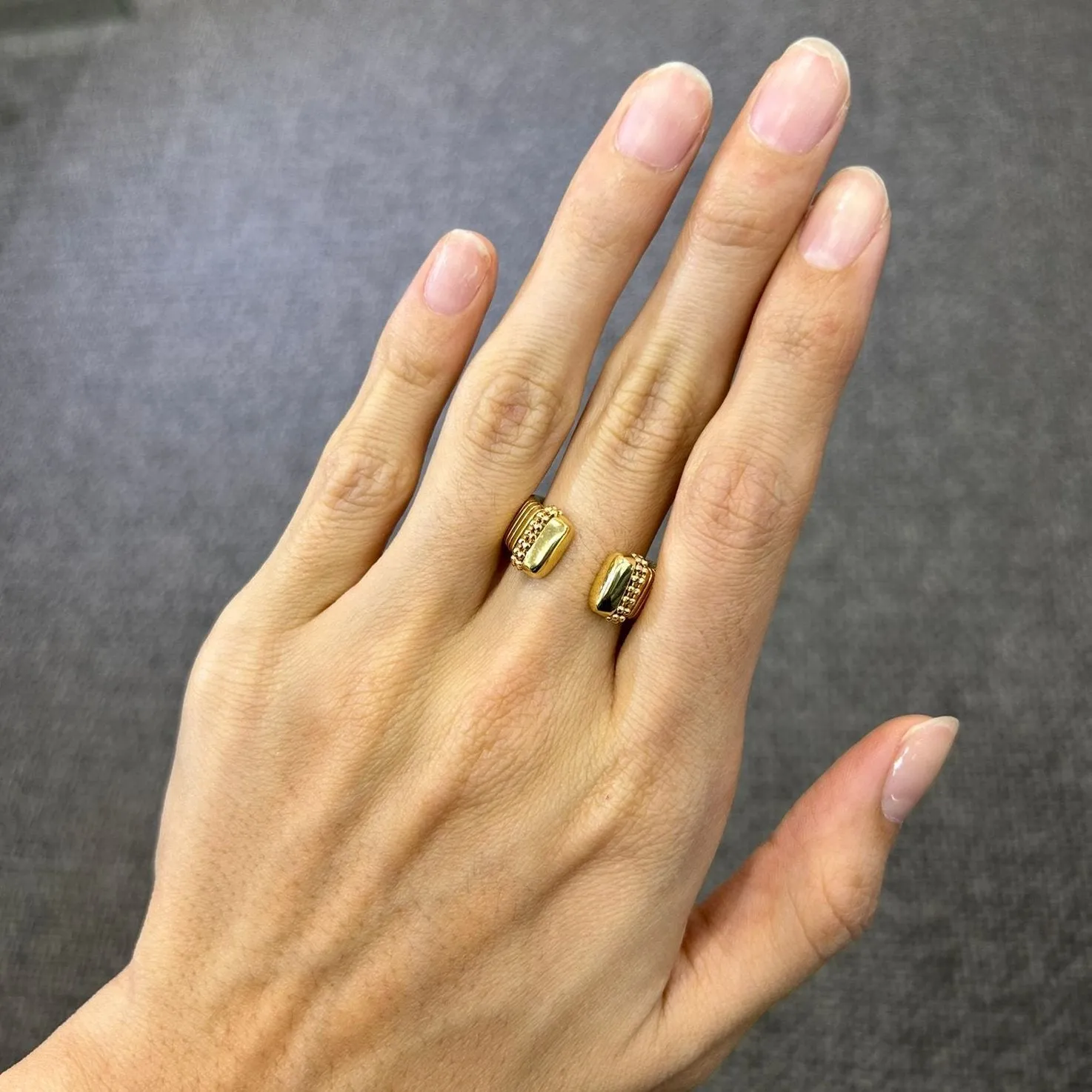 18K Italian Gold Open Ring