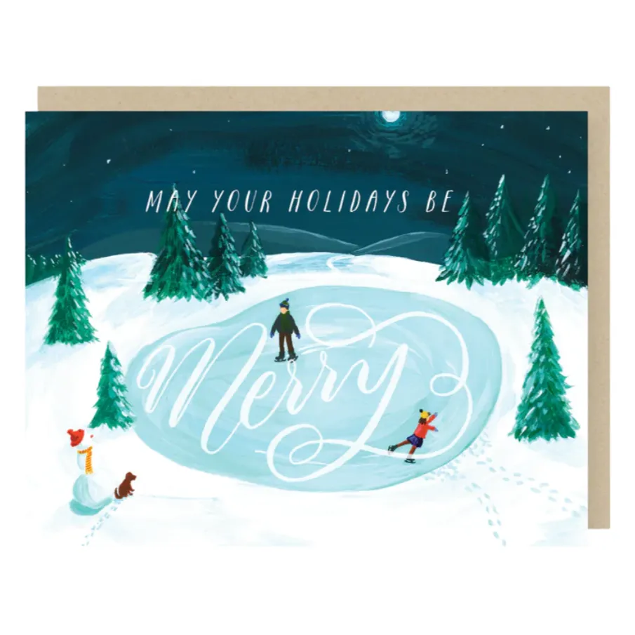 2021 Co. May Your Holidays Be Merry Skating Card