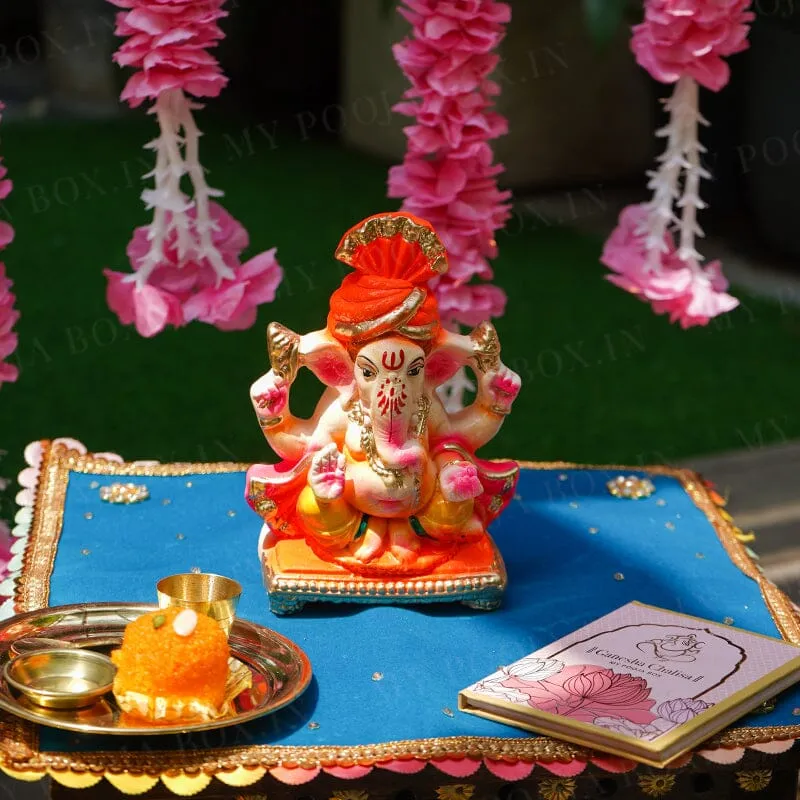 6INCH Haridra Eco-Friendly Ganpati | Plant-A-Ganesha