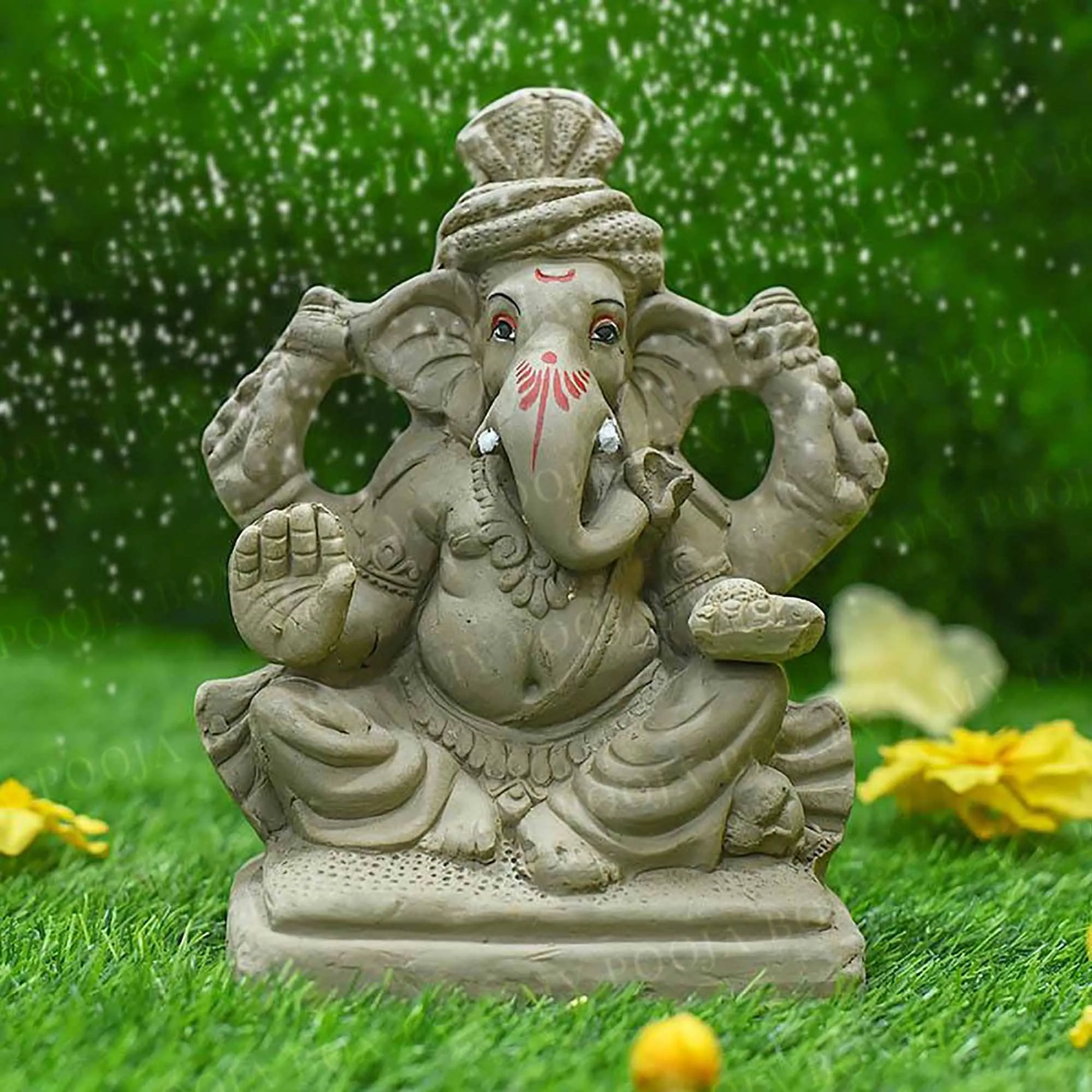 9INCH Pagdi Pramukha Eco-Friendly Ganpati | Plant-A-Ganesha