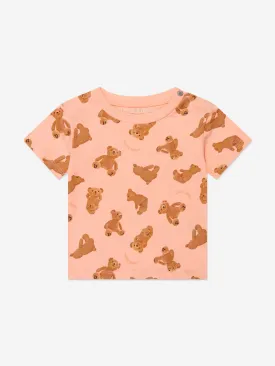 Baby AOP PA Bears T-Shirt in Peach