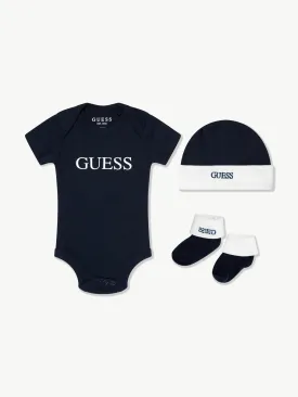 Baby Boys Bodysuit Gift Set (3 Piece) in Navy