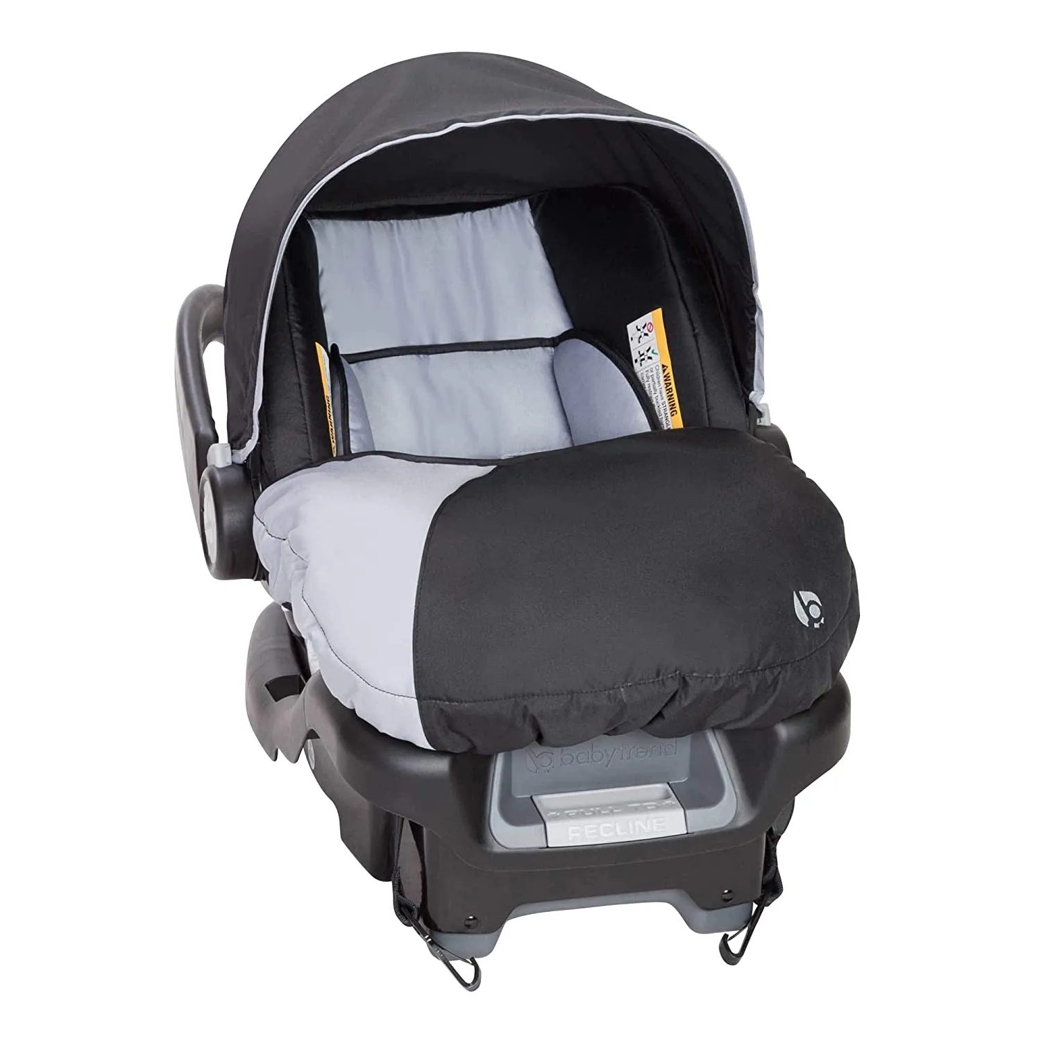 Baby Trend Ally Newborn Baby Infant Car Seat Travel System With Cover, Stormy