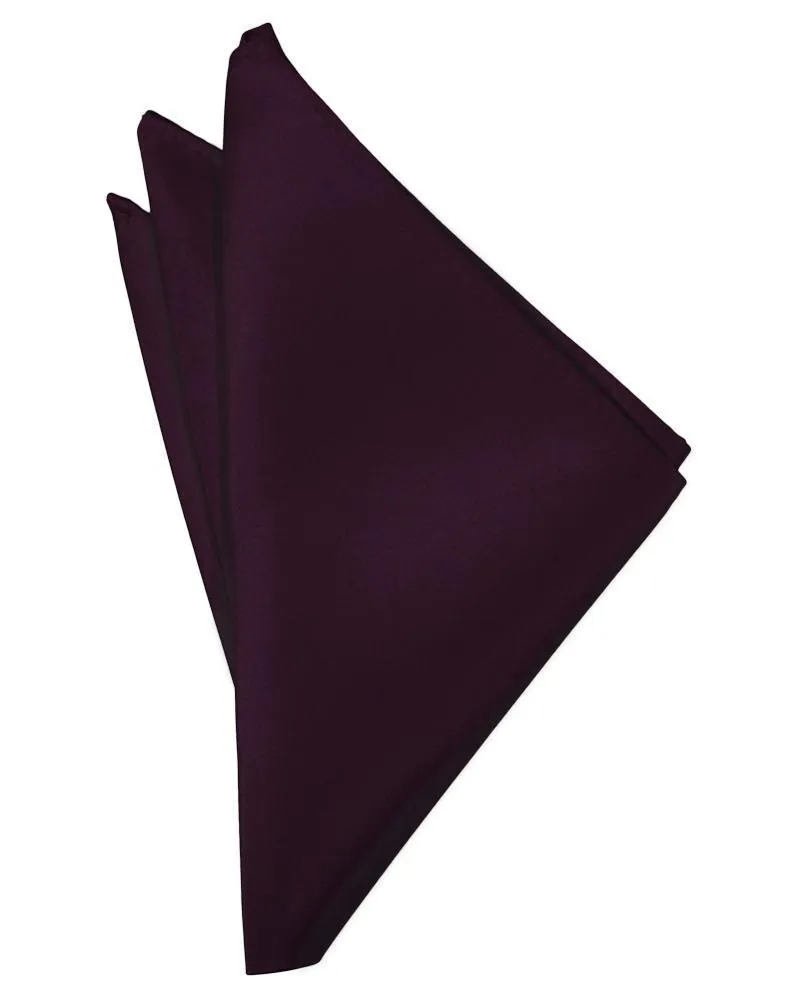 Berry Luxury Satin Pocket Square