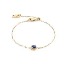 Birthstone September Bracelet Lapis Lazuli Gold