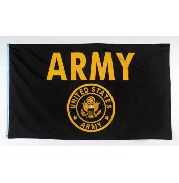 Black & Gold Army Flag