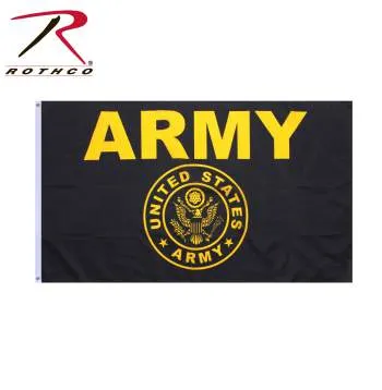 Black & Gold Army Flag