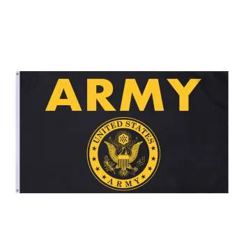 Black & Gold Army Flag