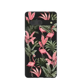 Black Flamingo Party Google Pixel 7 Case