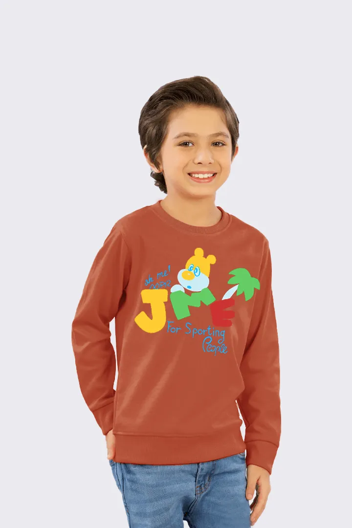 Boys Brown JME Sweatshirt