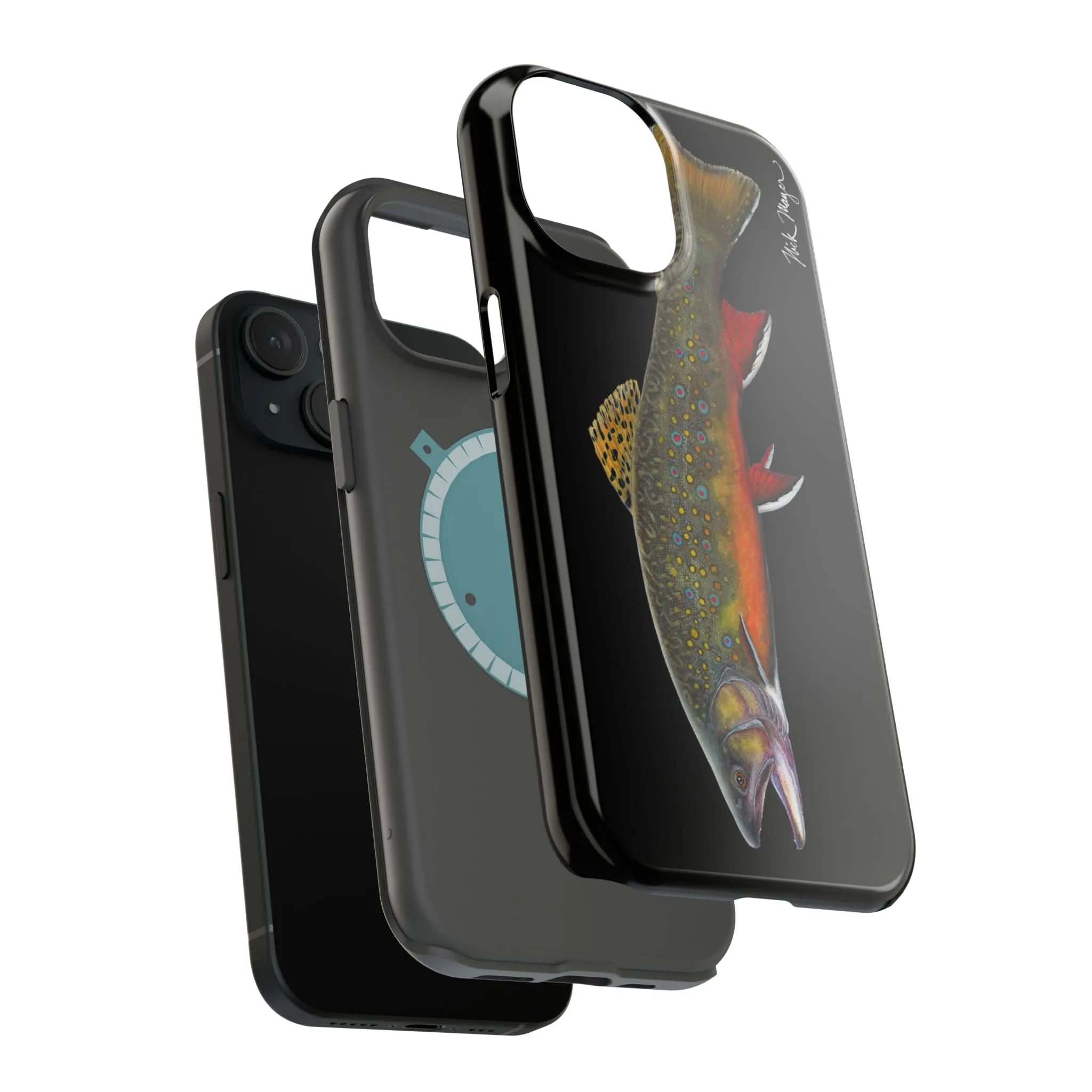 Brook Trout MagSafe Black iPhone Case