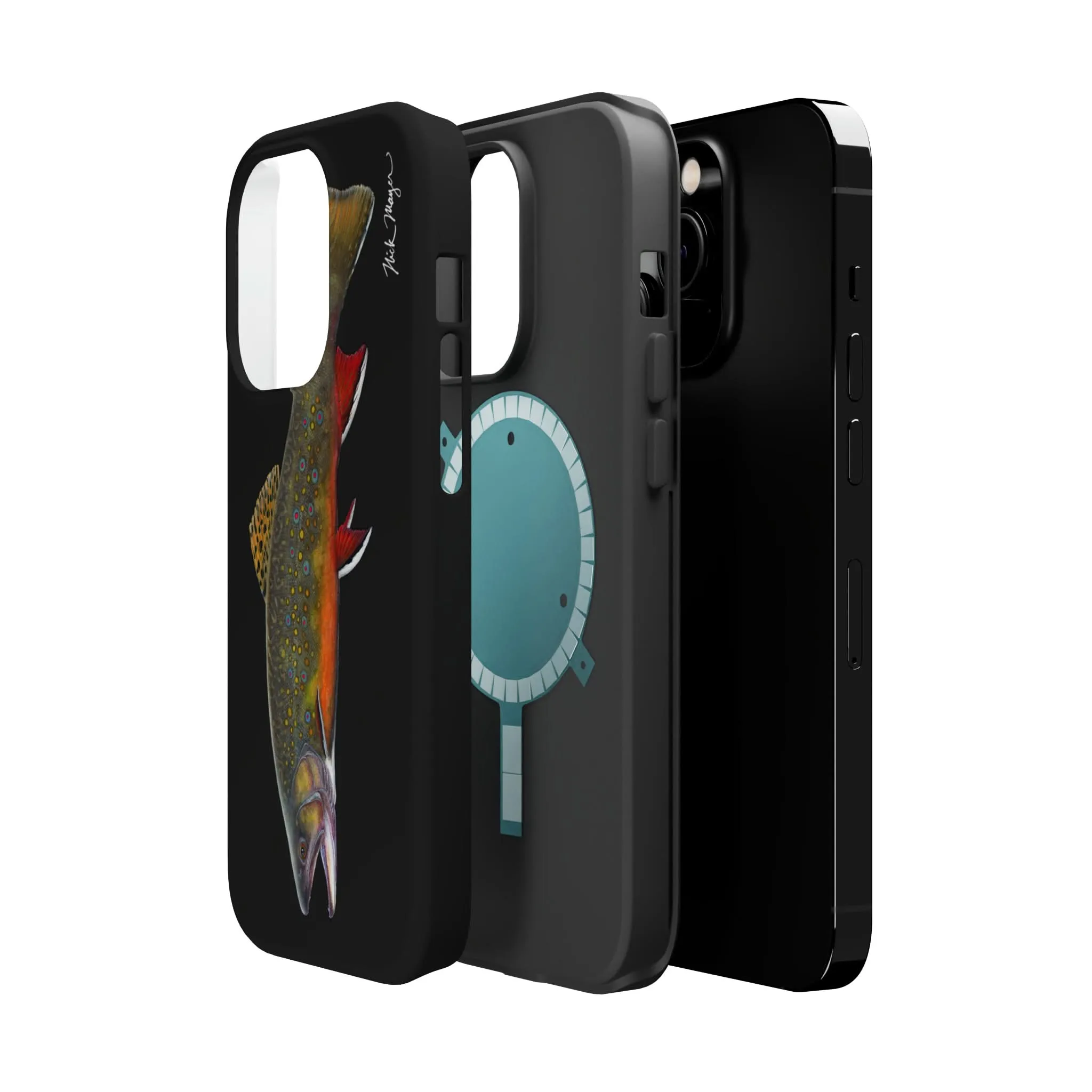 Brook Trout MagSafe Black iPhone Case