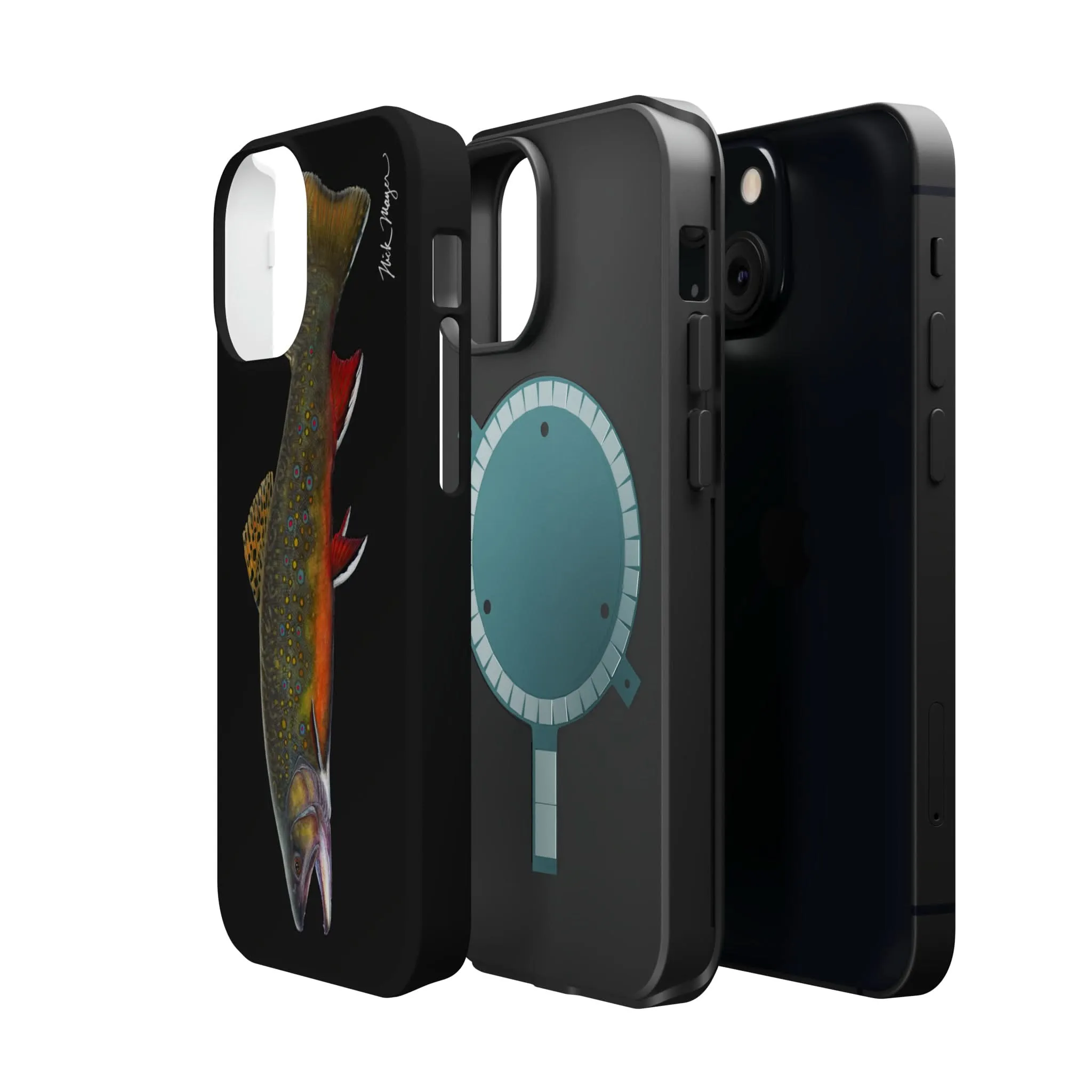 Brook Trout MagSafe Black iPhone Case