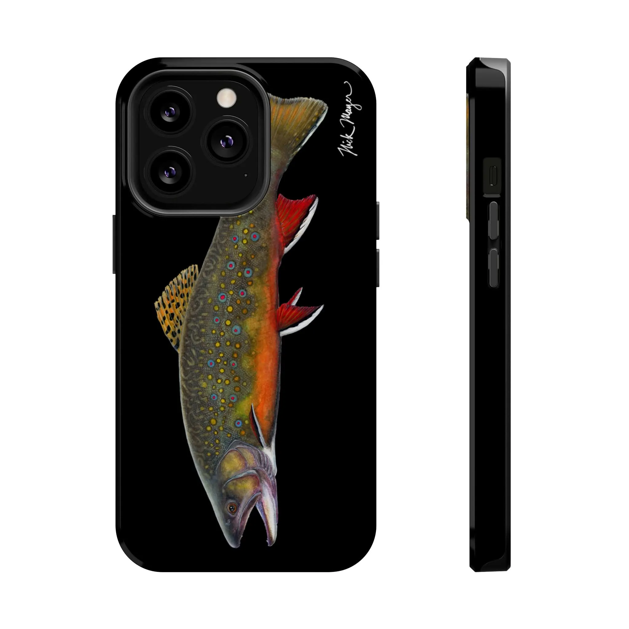 Brook Trout MagSafe Black iPhone Case