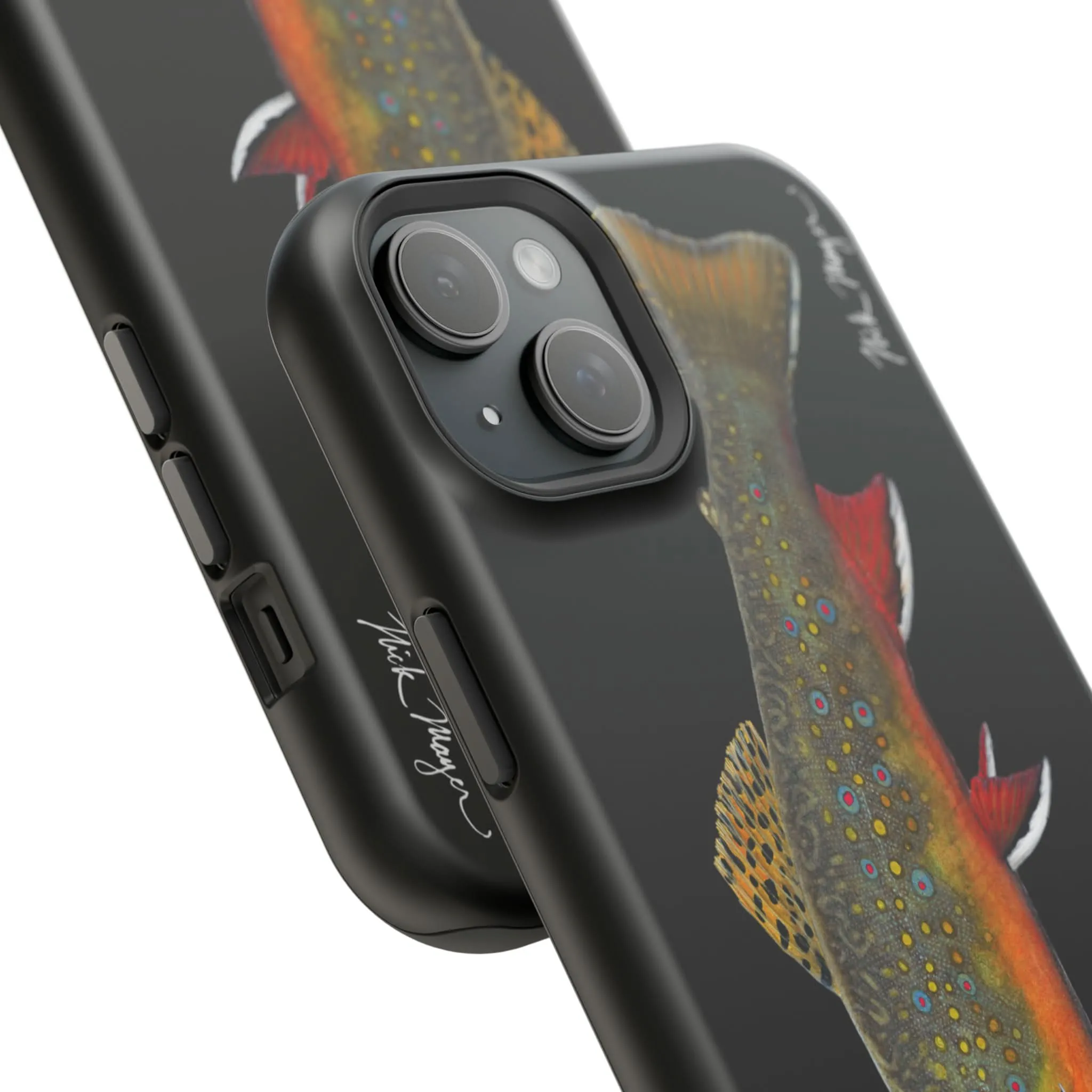 Brook Trout MagSafe Black iPhone Case