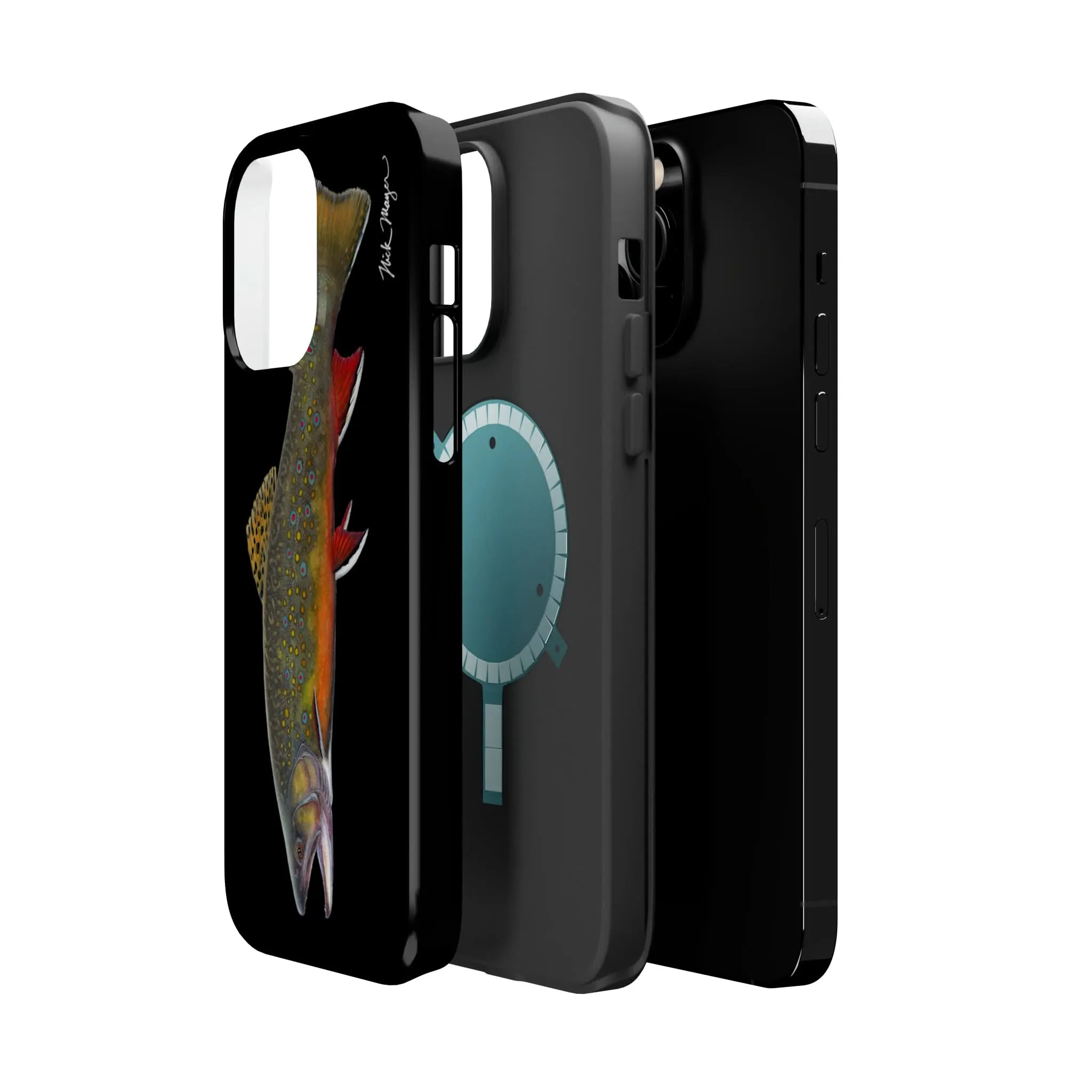 Brook Trout MagSafe Black iPhone Case