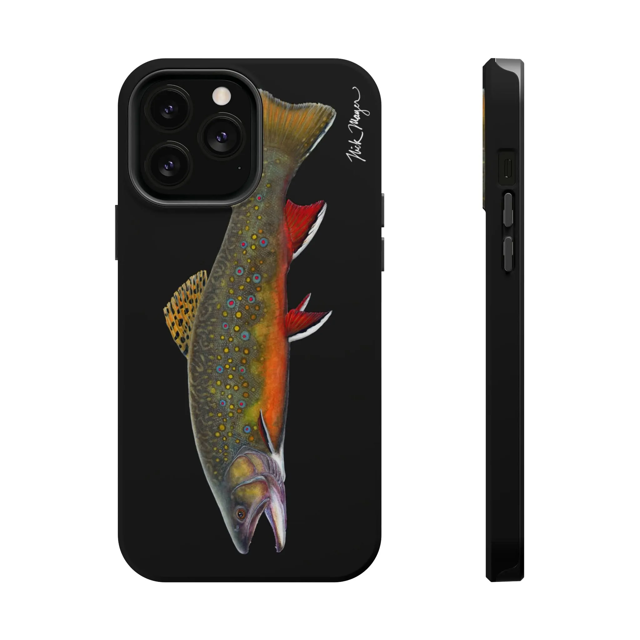 Brook Trout MagSafe Black iPhone Case