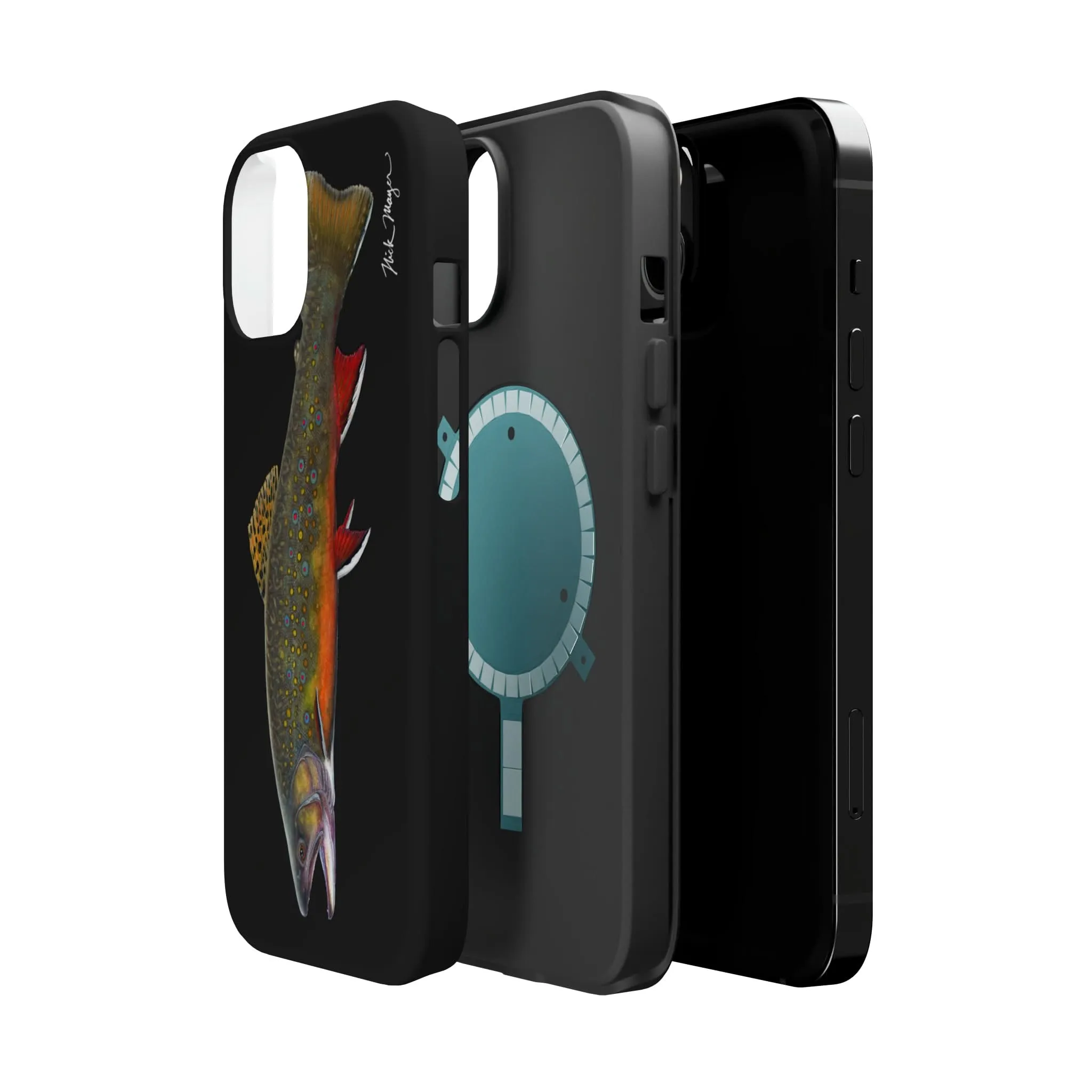 Brook Trout MagSafe Black iPhone Case