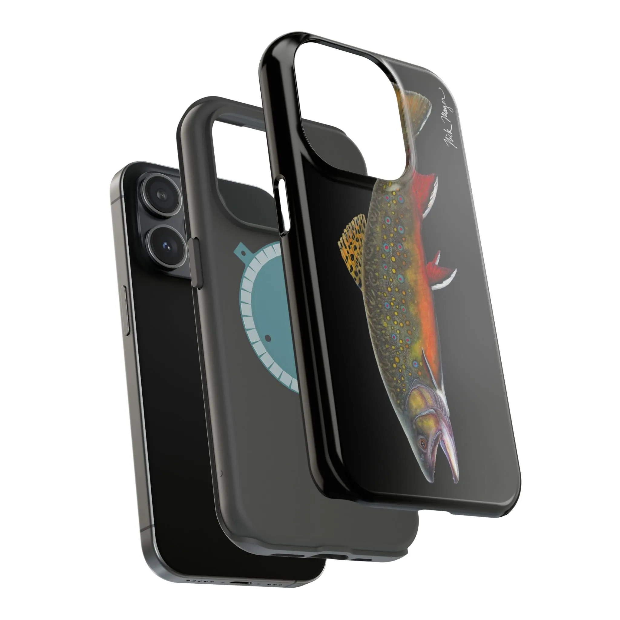 Brook Trout MagSafe Black iPhone Case