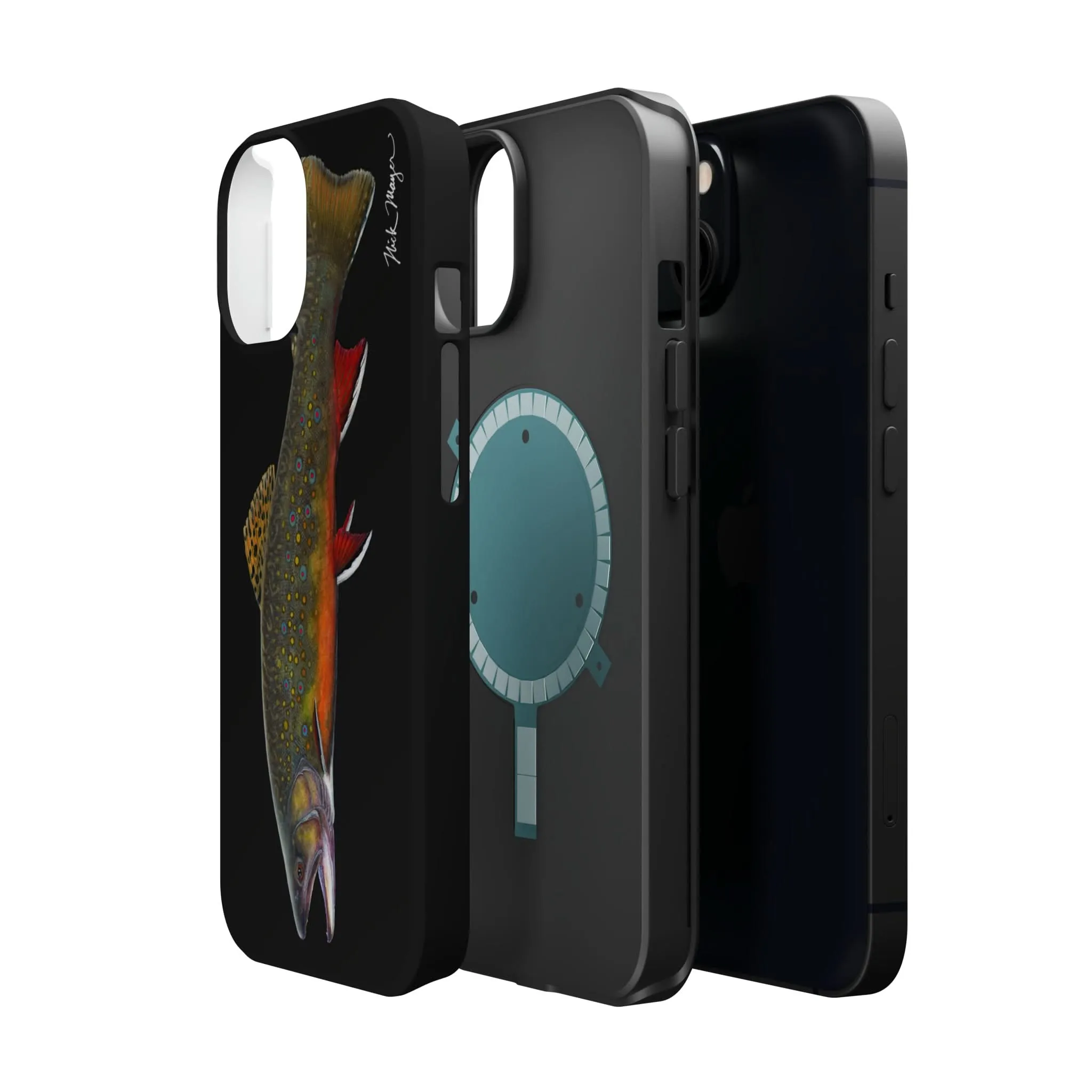 Brook Trout MagSafe Black iPhone Case