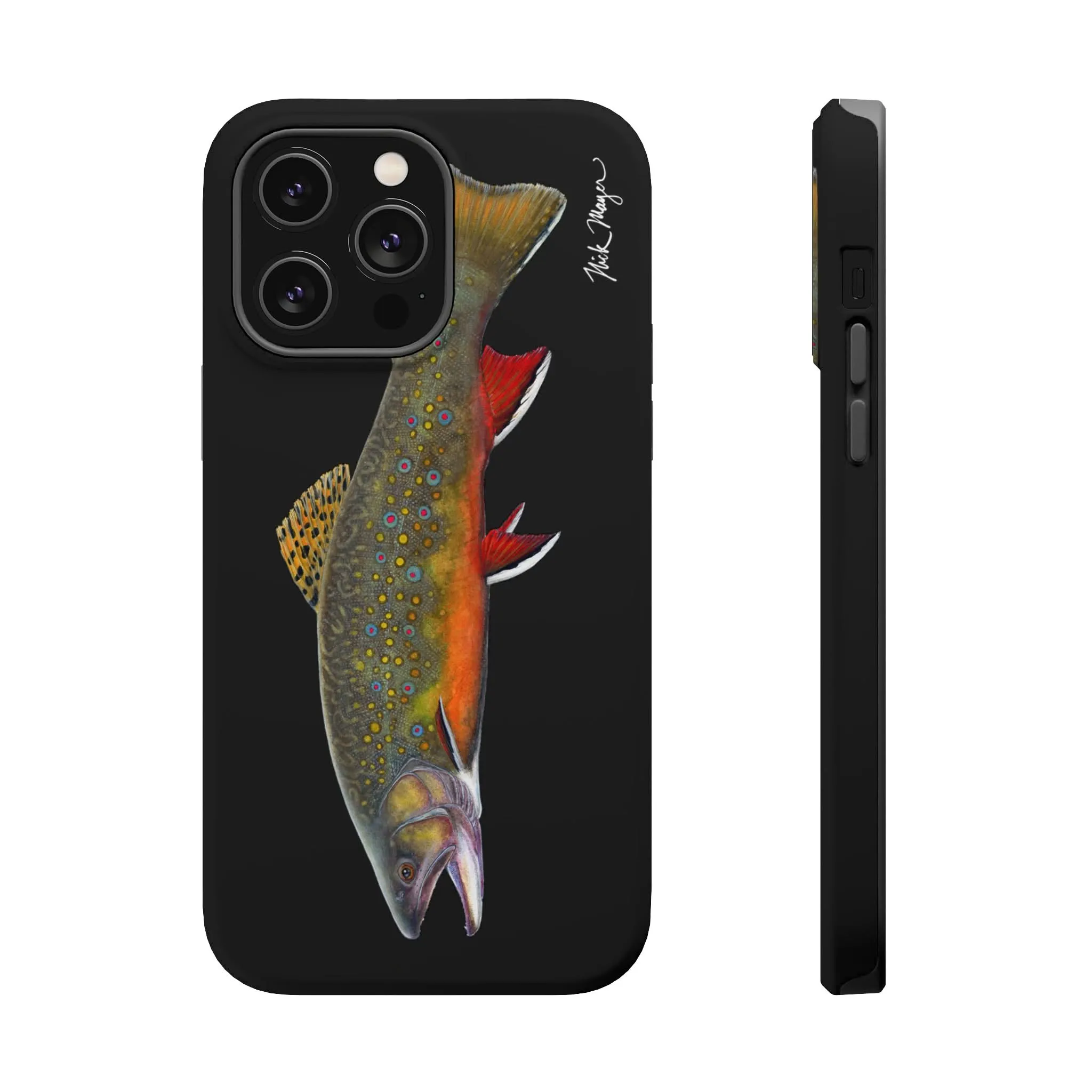 Brook Trout MagSafe Black iPhone Case