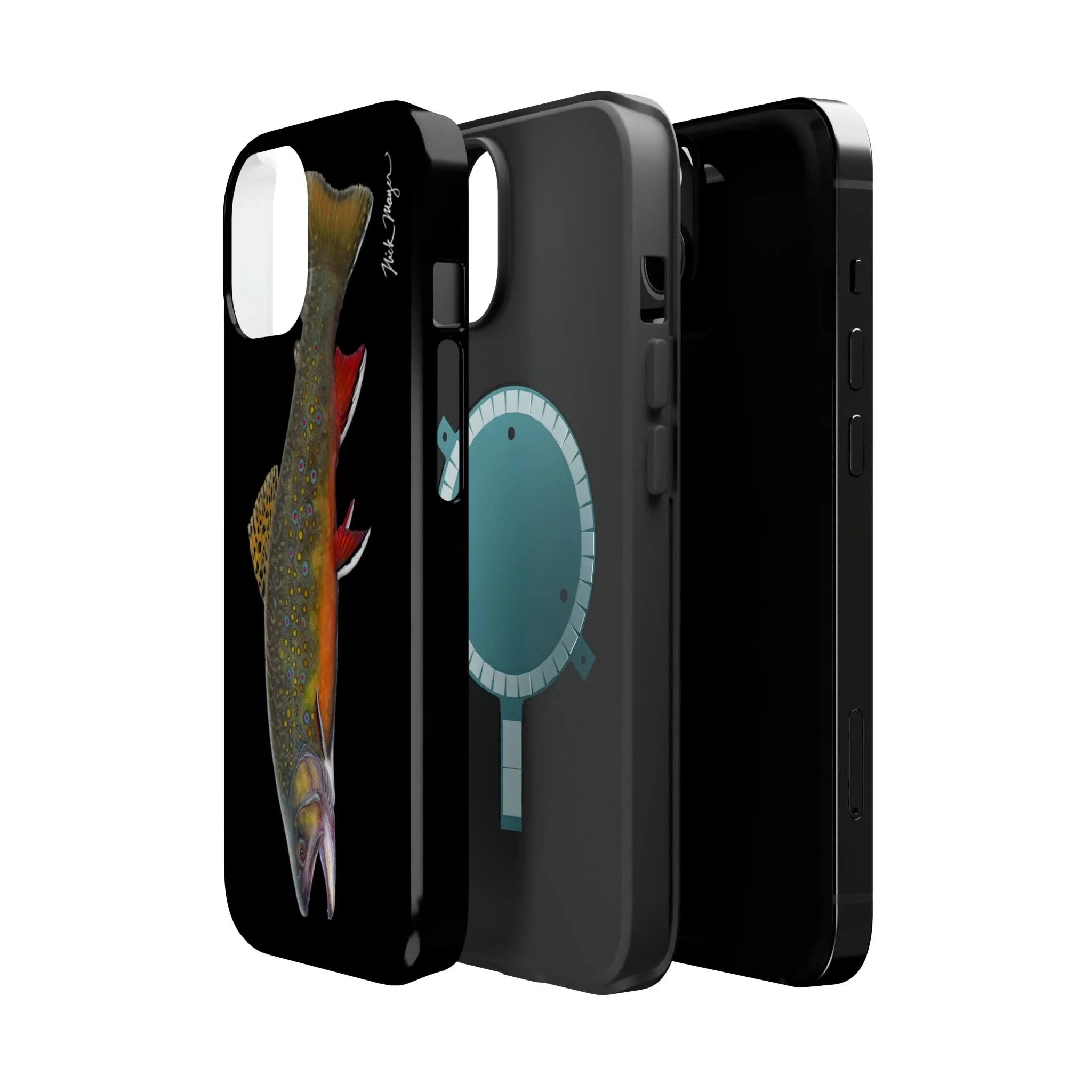 Brook Trout MagSafe Black iPhone Case