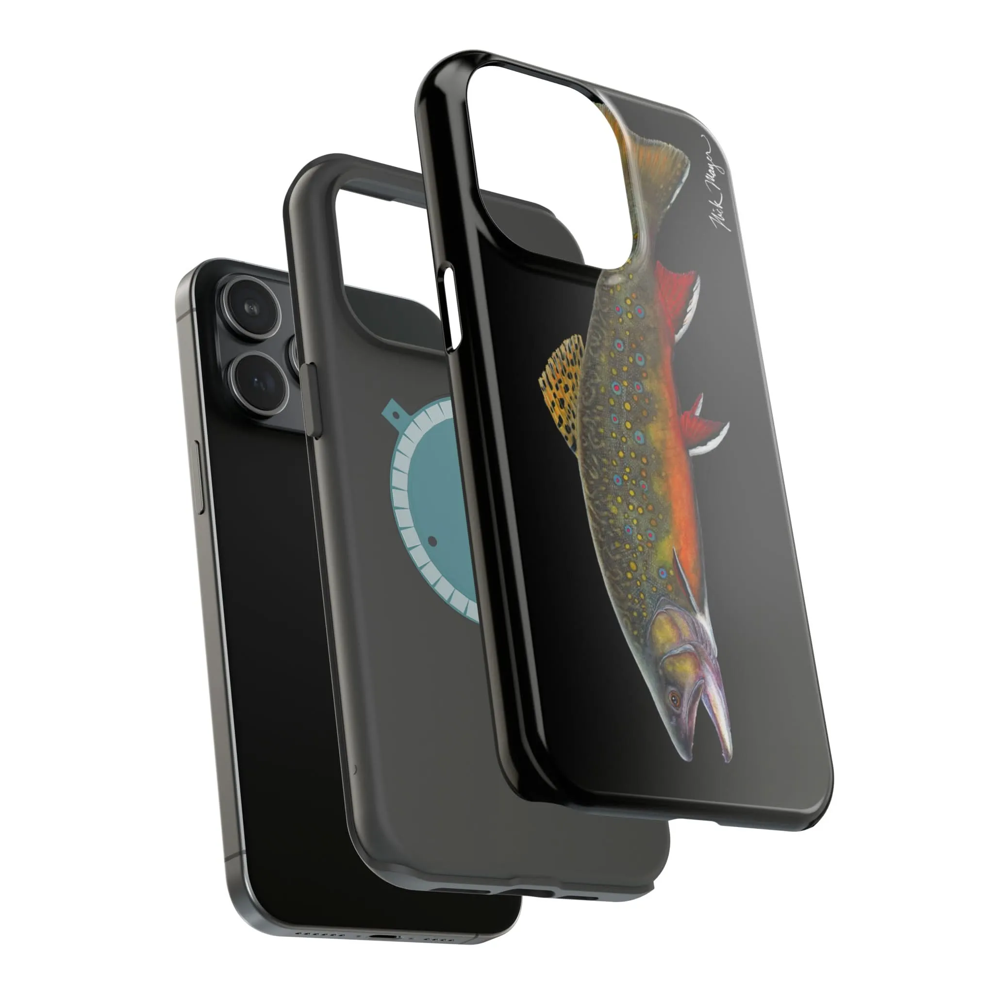 Brook Trout MagSafe Black iPhone Case