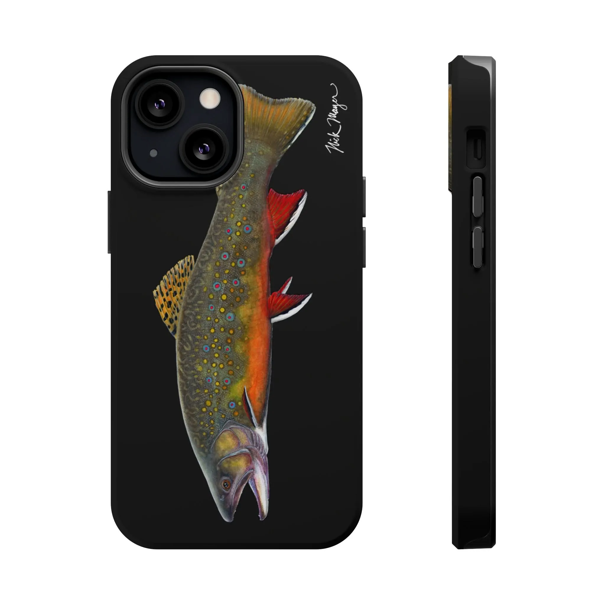 Brook Trout MagSafe Black iPhone Case