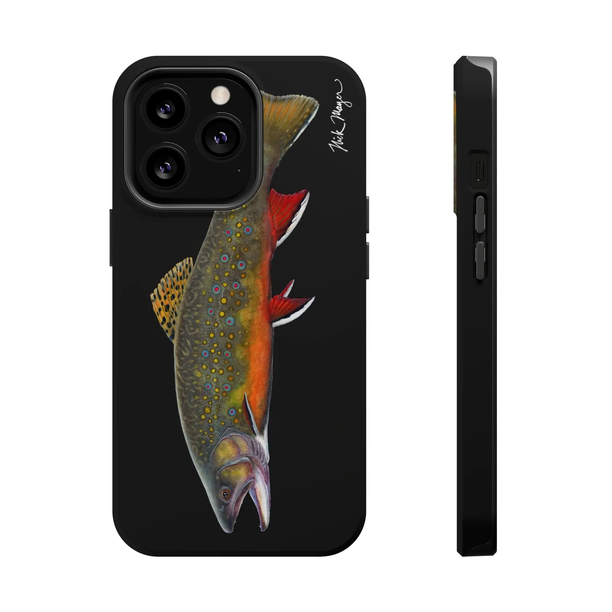 Brook Trout MagSafe Black iPhone Case