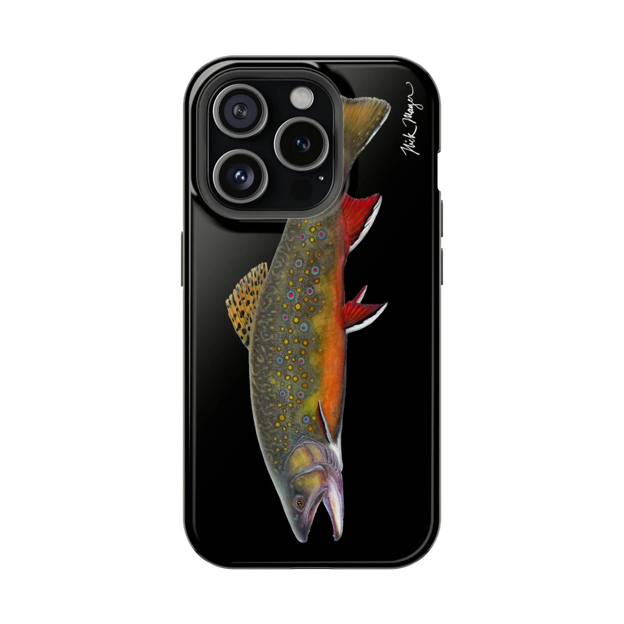 Brook Trout MagSafe Black iPhone Case