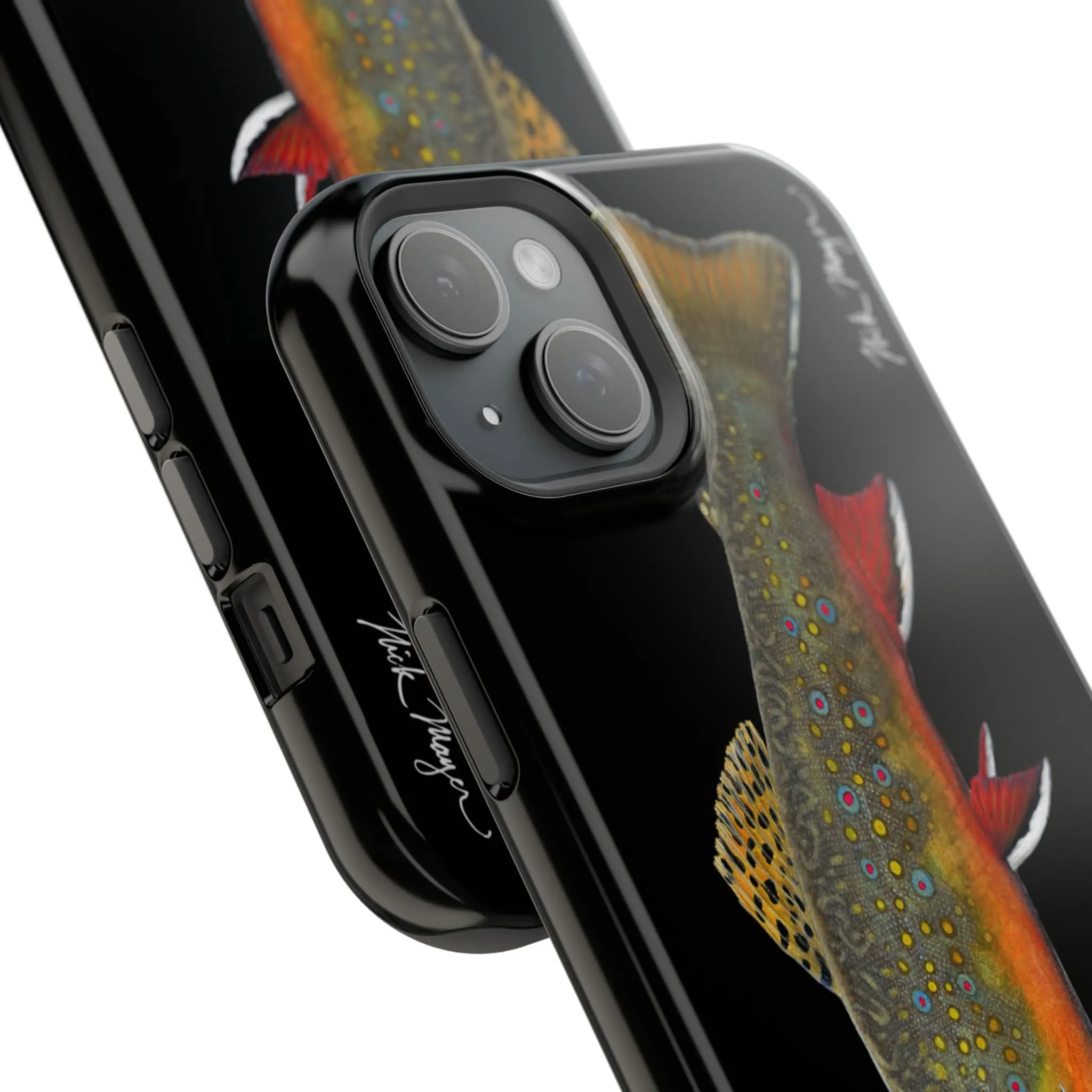 Brook Trout MagSafe Black iPhone Case