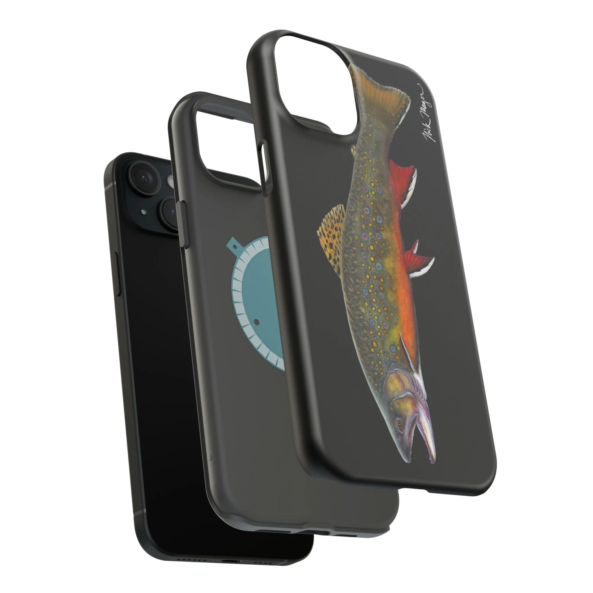 Brook Trout MagSafe Black iPhone Case