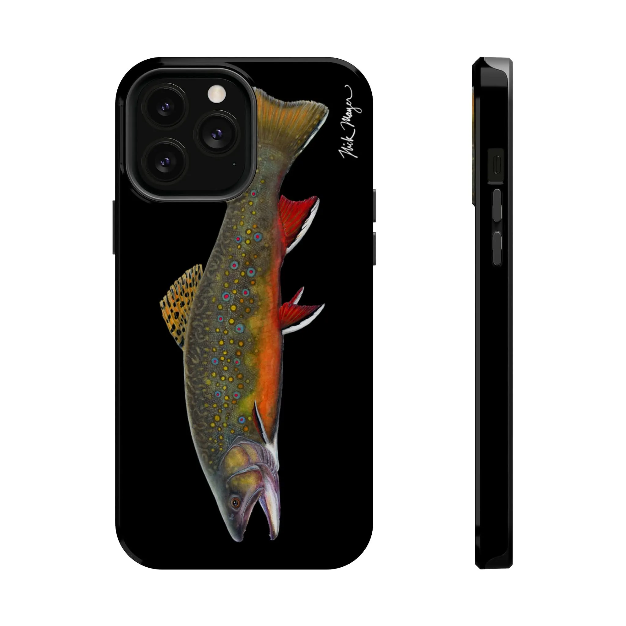 Brook Trout MagSafe Black iPhone Case