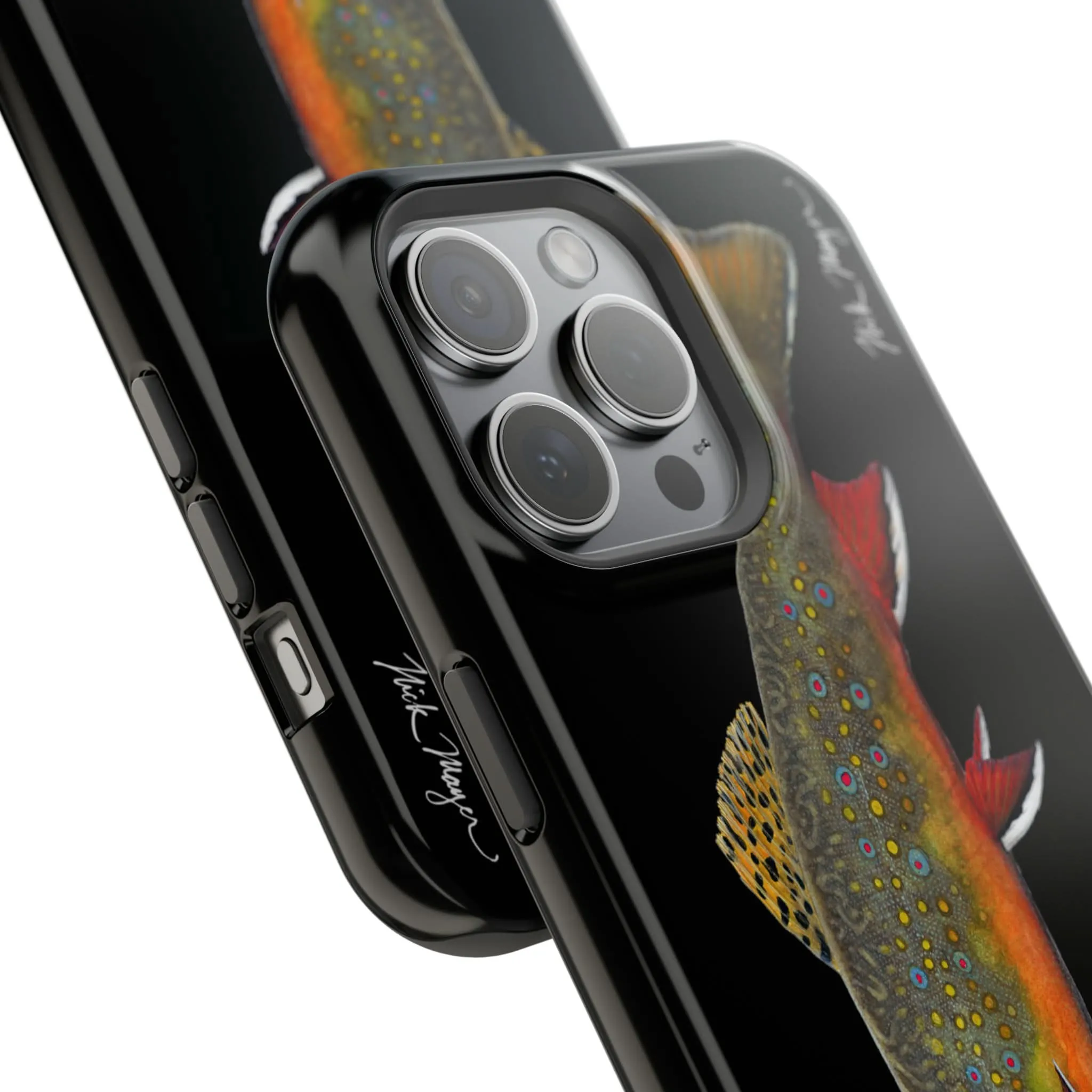 Brook Trout MagSafe Black iPhone Case