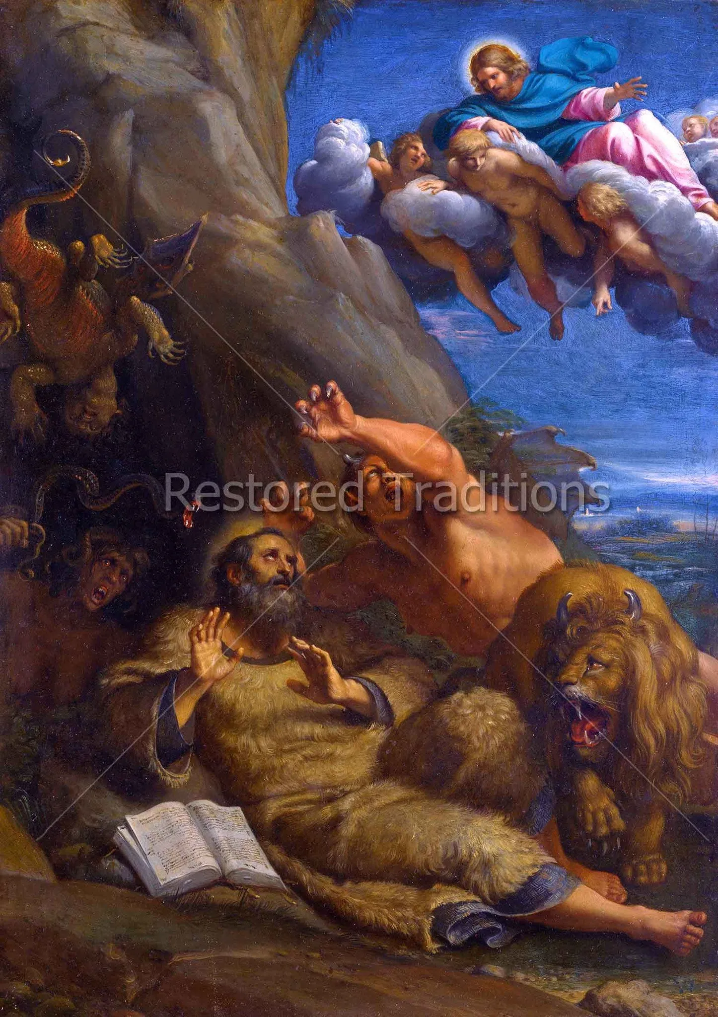 Christ Appears to St. Anthony the Abbot – Carracci