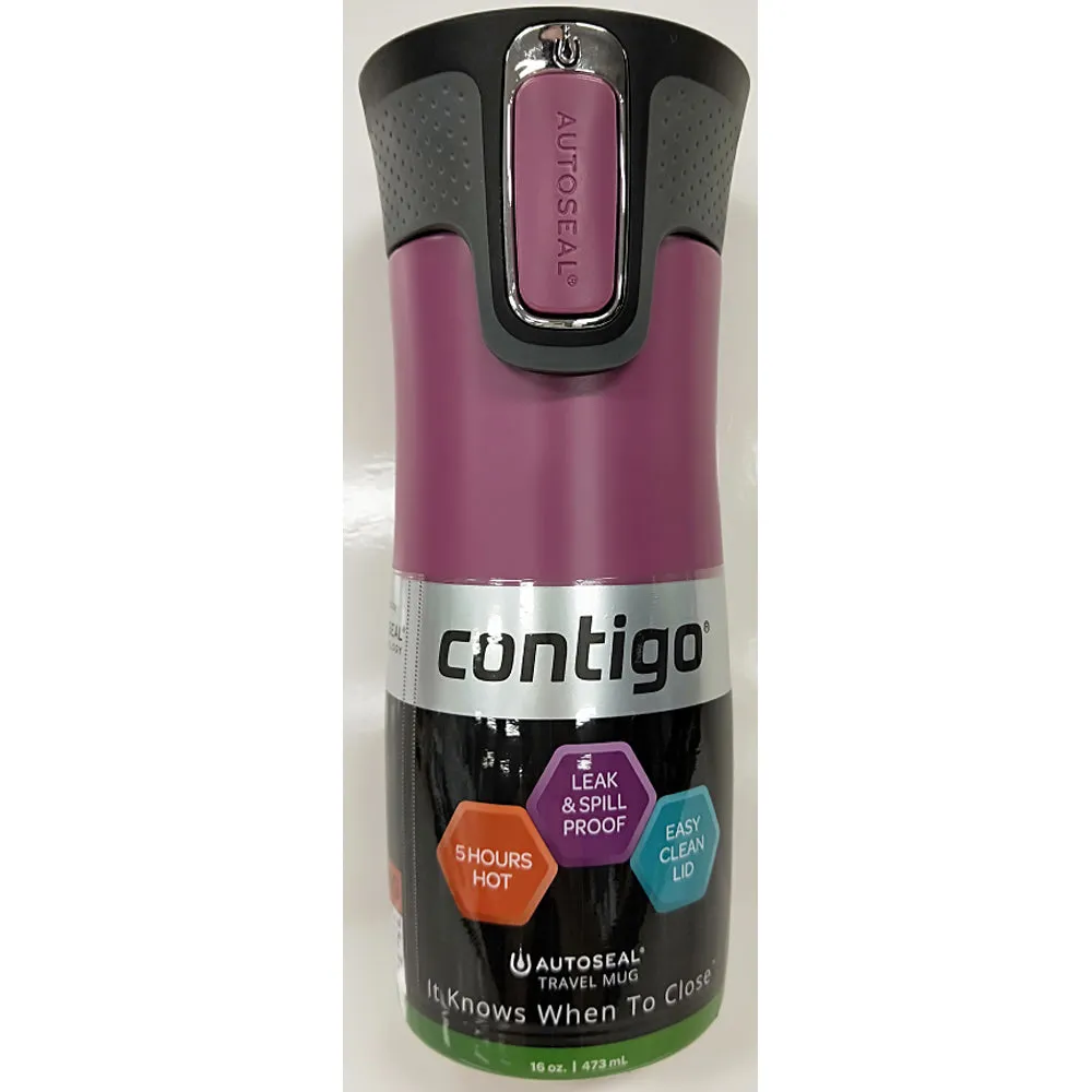 Contigo West Loop Autoseal Travel Mug 473ml - Matte Passion Fruit