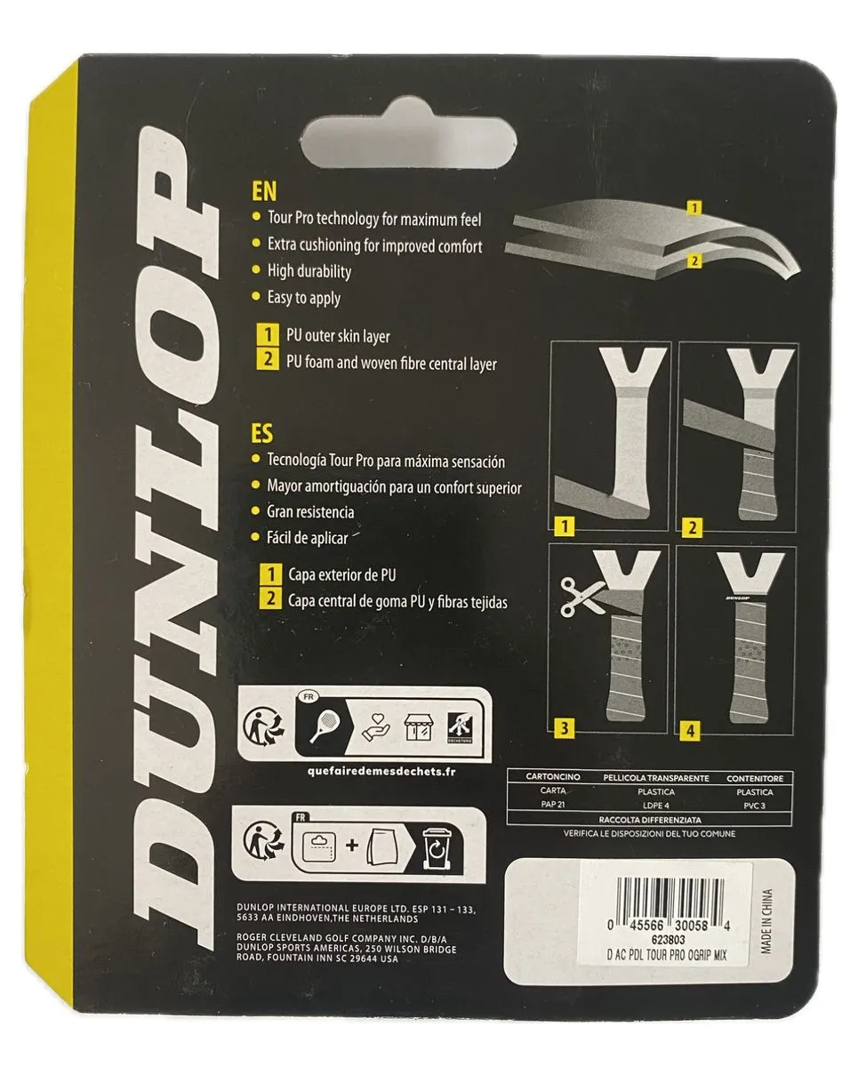 Dunlop Tour Pro Padel Overgrip - 3 Pack