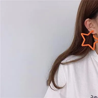 Ear Candy Star Hoop Earrings