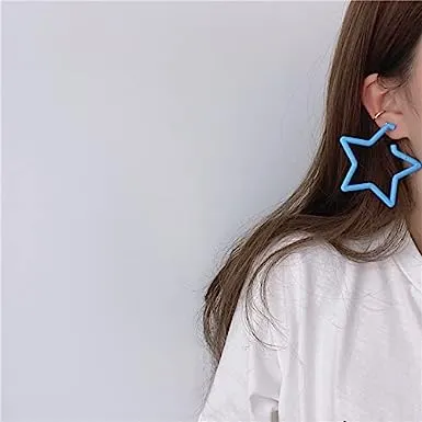 Ear Candy Star Hoop Earrings