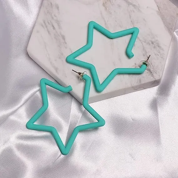 Ear Candy Star Hoop Earrings