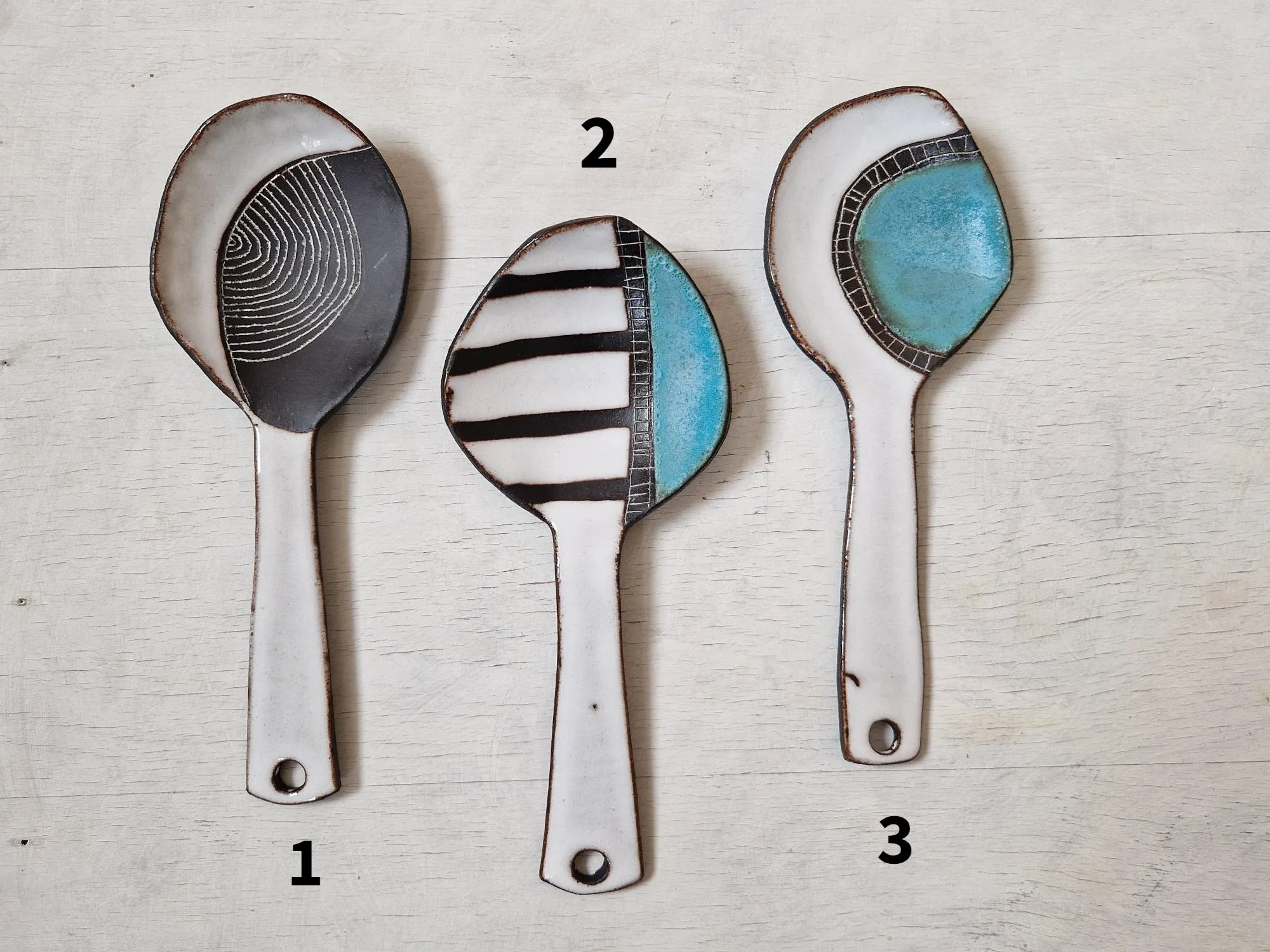 Geometric Patterns - Serving Spoons