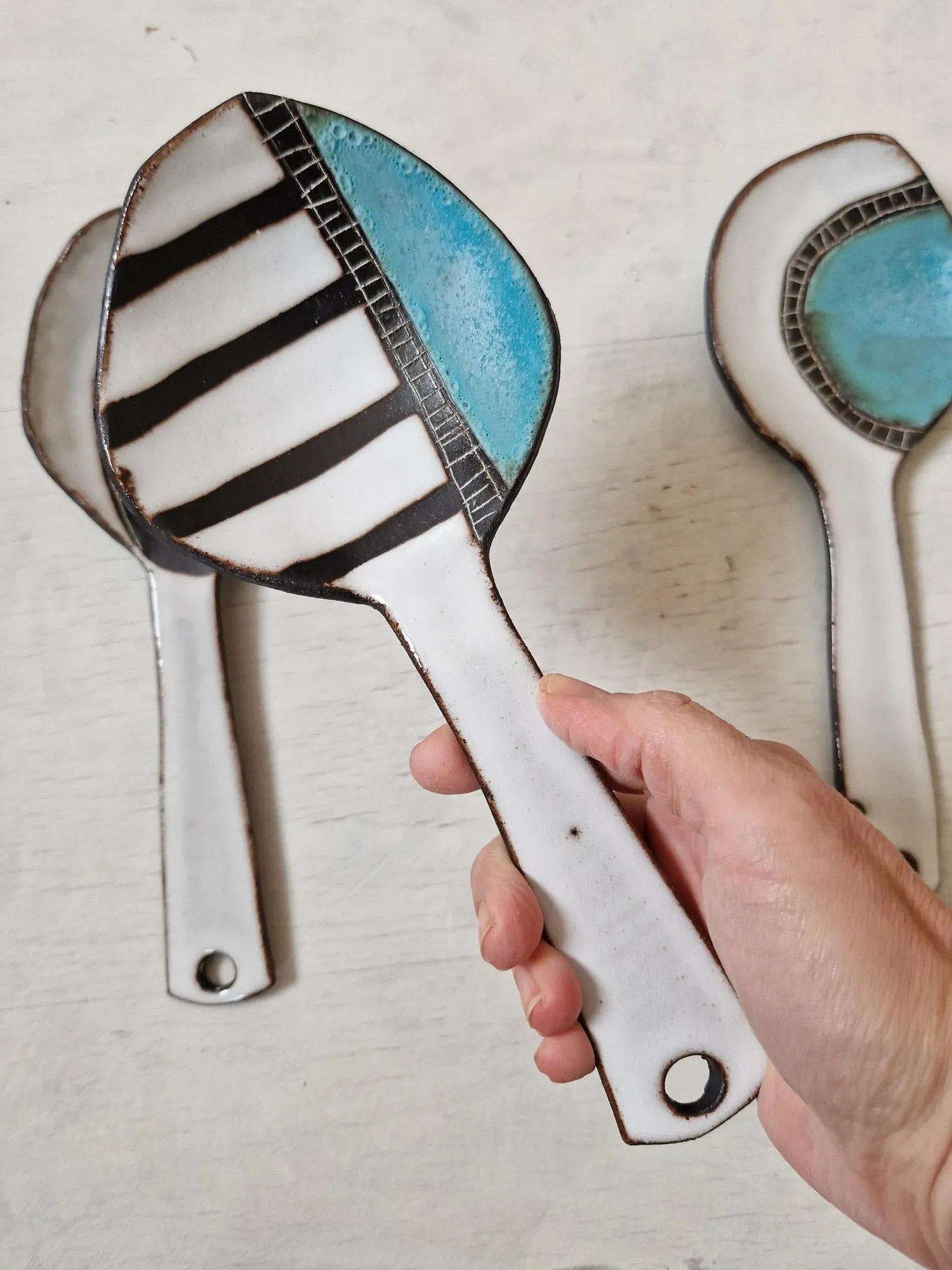 Geometric Patterns - Serving Spoons