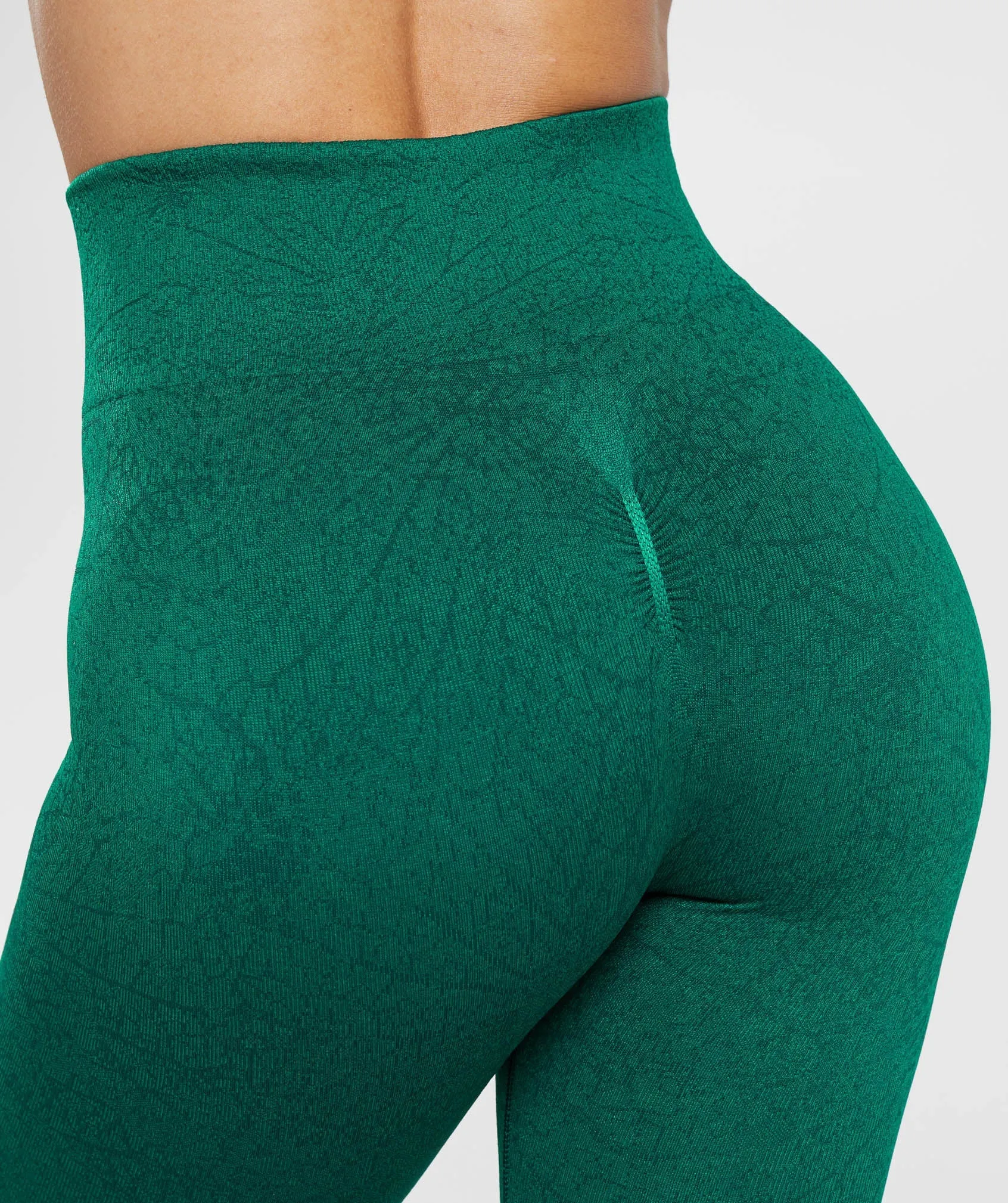 Gymshark Adapt Pattern Seamless Leggings - Forest Green/Rich Green