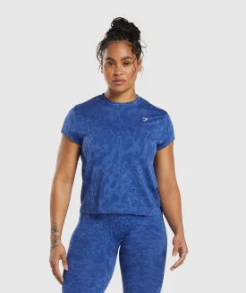 Gymshark Adapt Safari Seamless T-Shirt - Wave Blue/Iris Blue