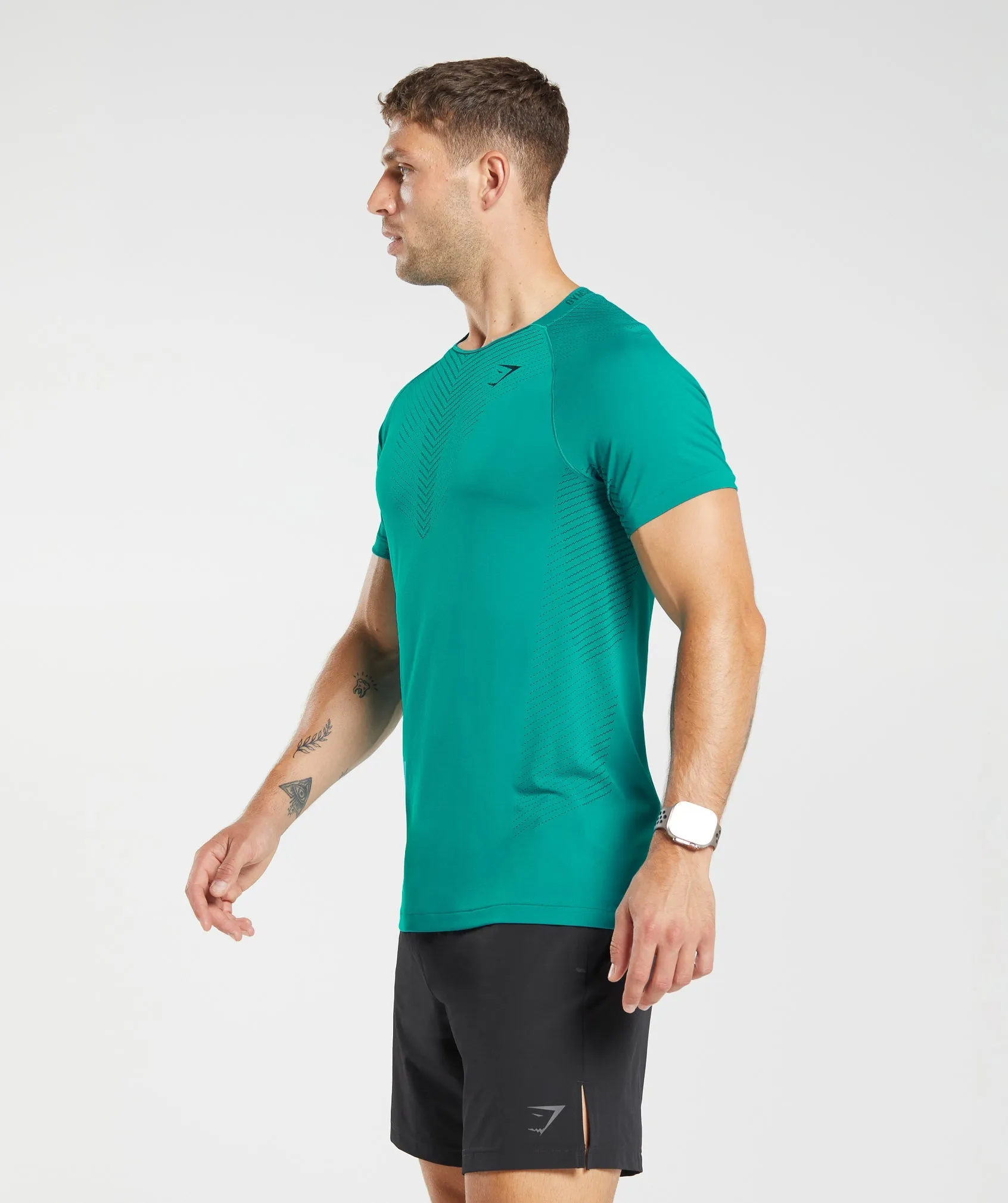 Gymshark Apex Seamless T-Shirt - Seafoam Blue/Darkest Teal