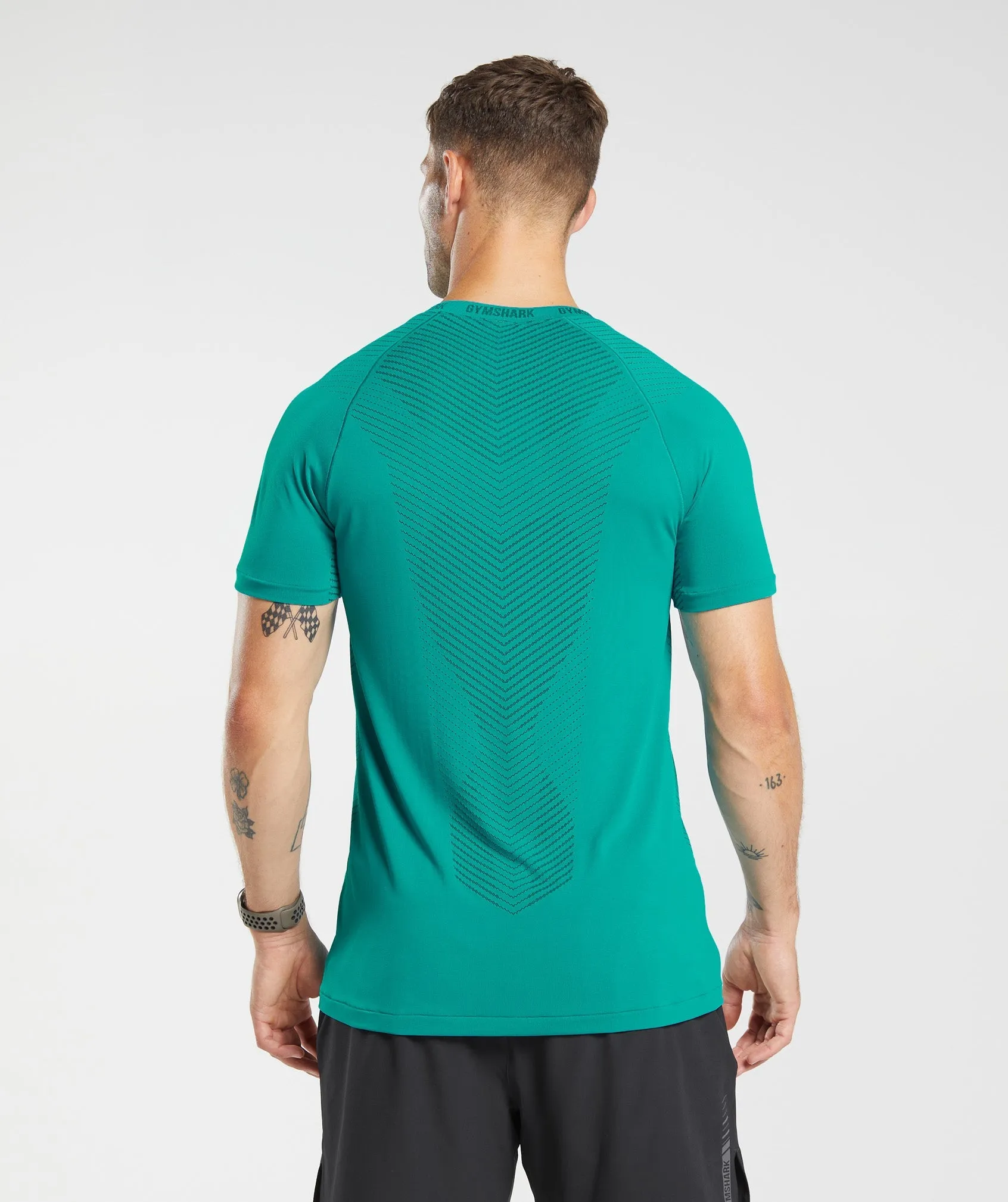 Gymshark Apex Seamless T-Shirt - Seafoam Blue/Darkest Teal