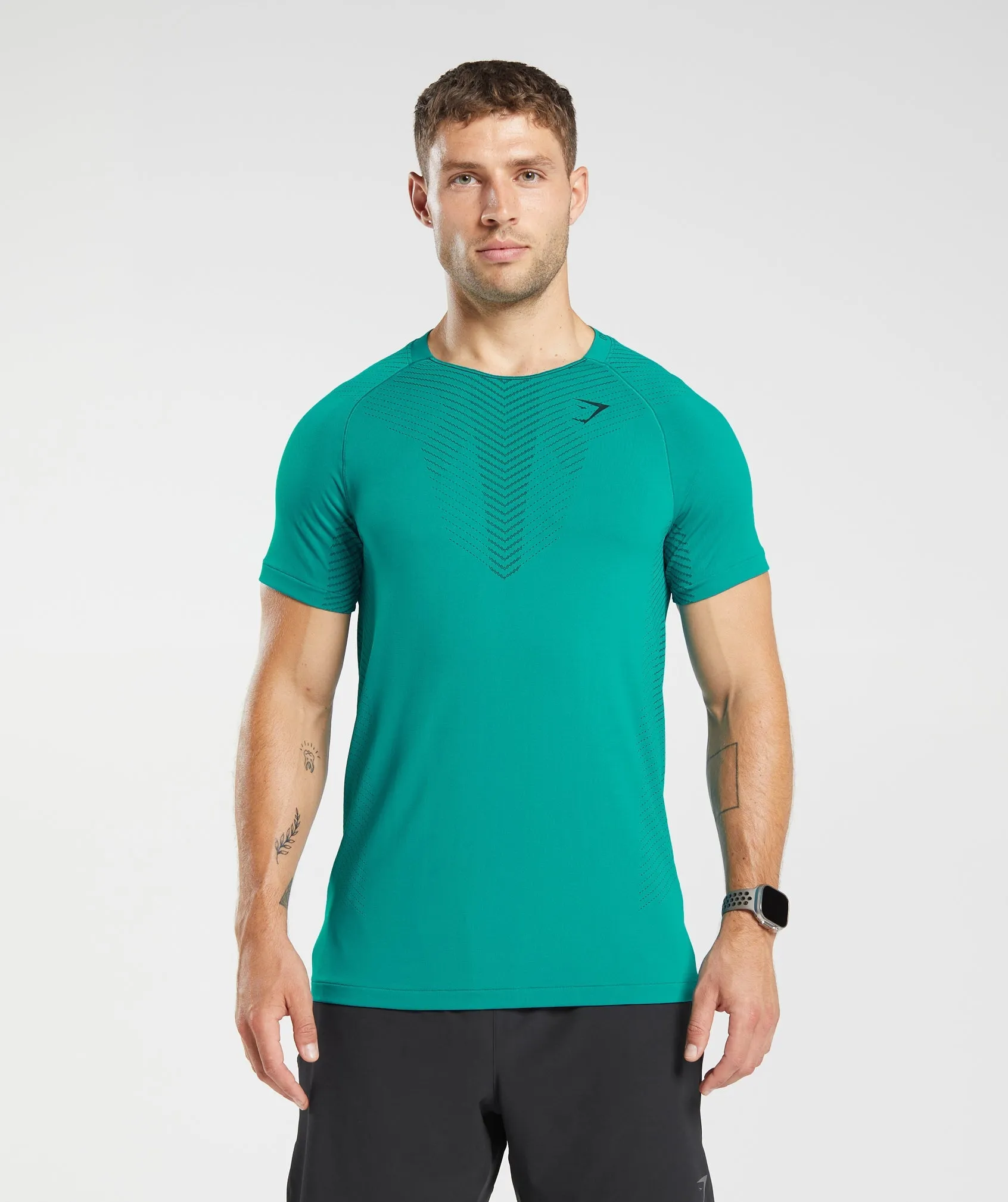 Gymshark Apex Seamless T-Shirt - Seafoam Blue/Darkest Teal