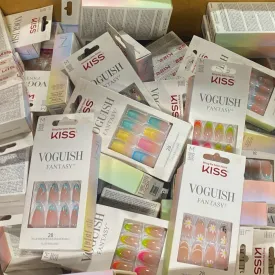 Kiss Voguish Fantasy Press On Nails Includes Glue (100 Pcs Lot)