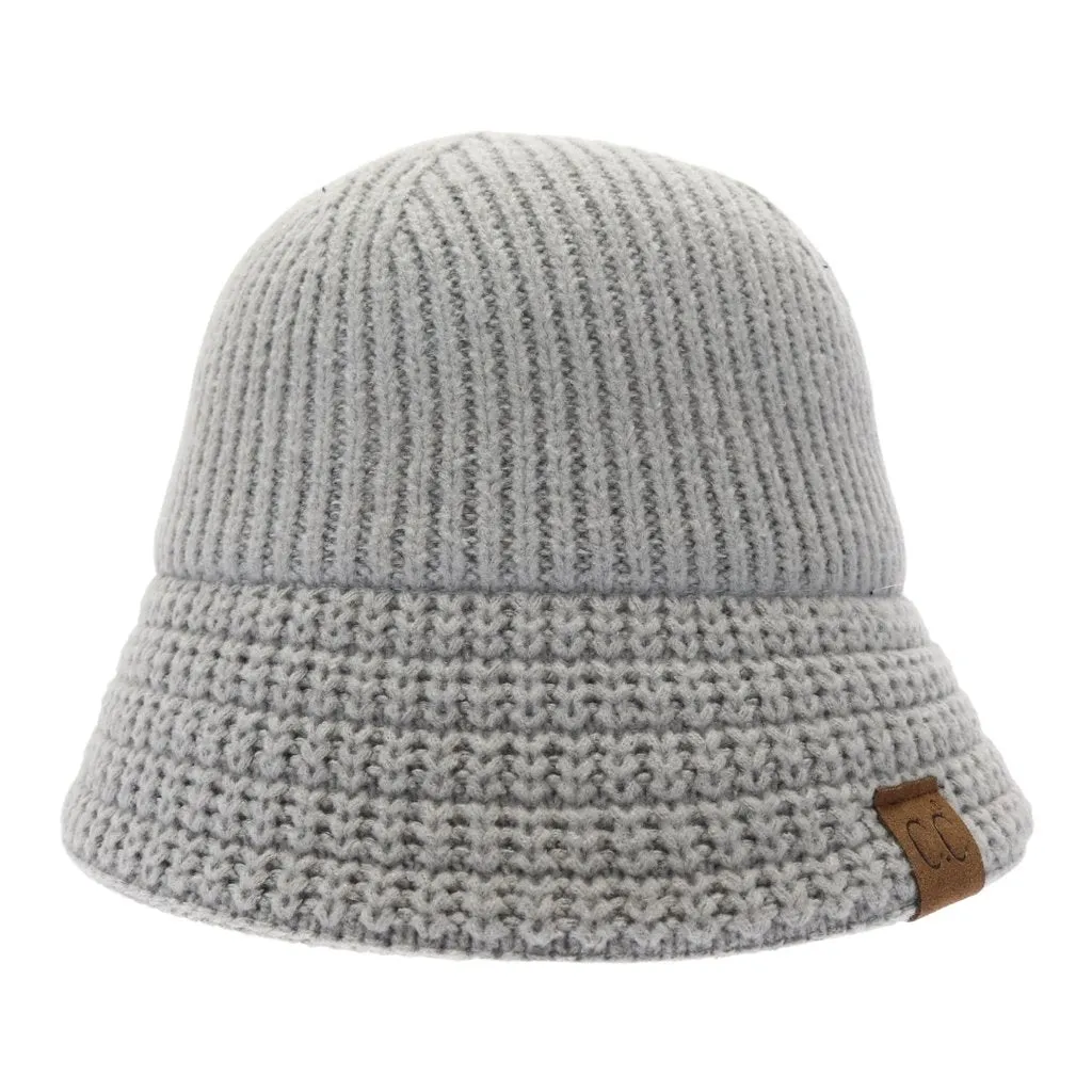 KNITTED CLOCHE C.C BUCKET HAT